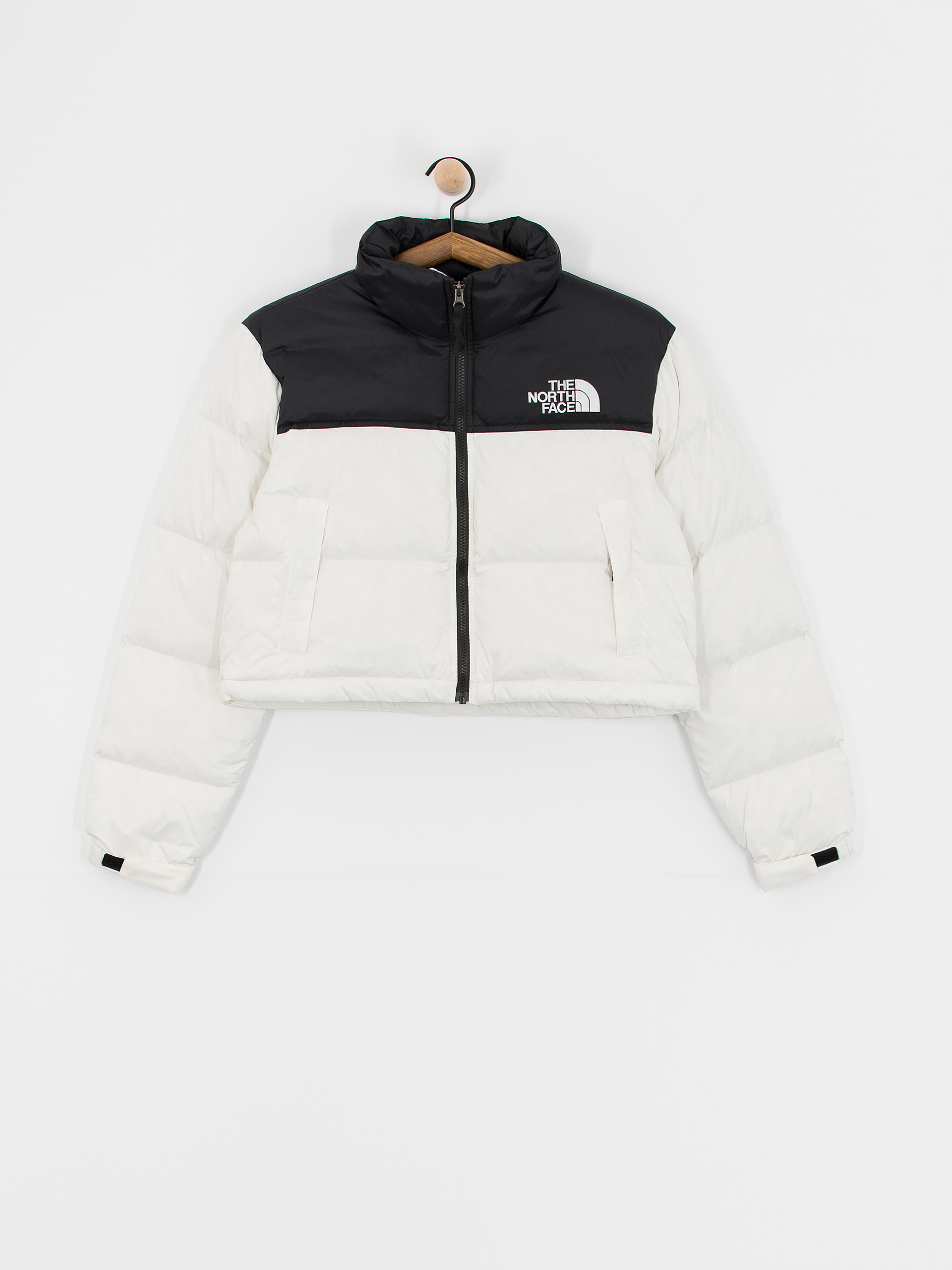 Black and white north face jacket online