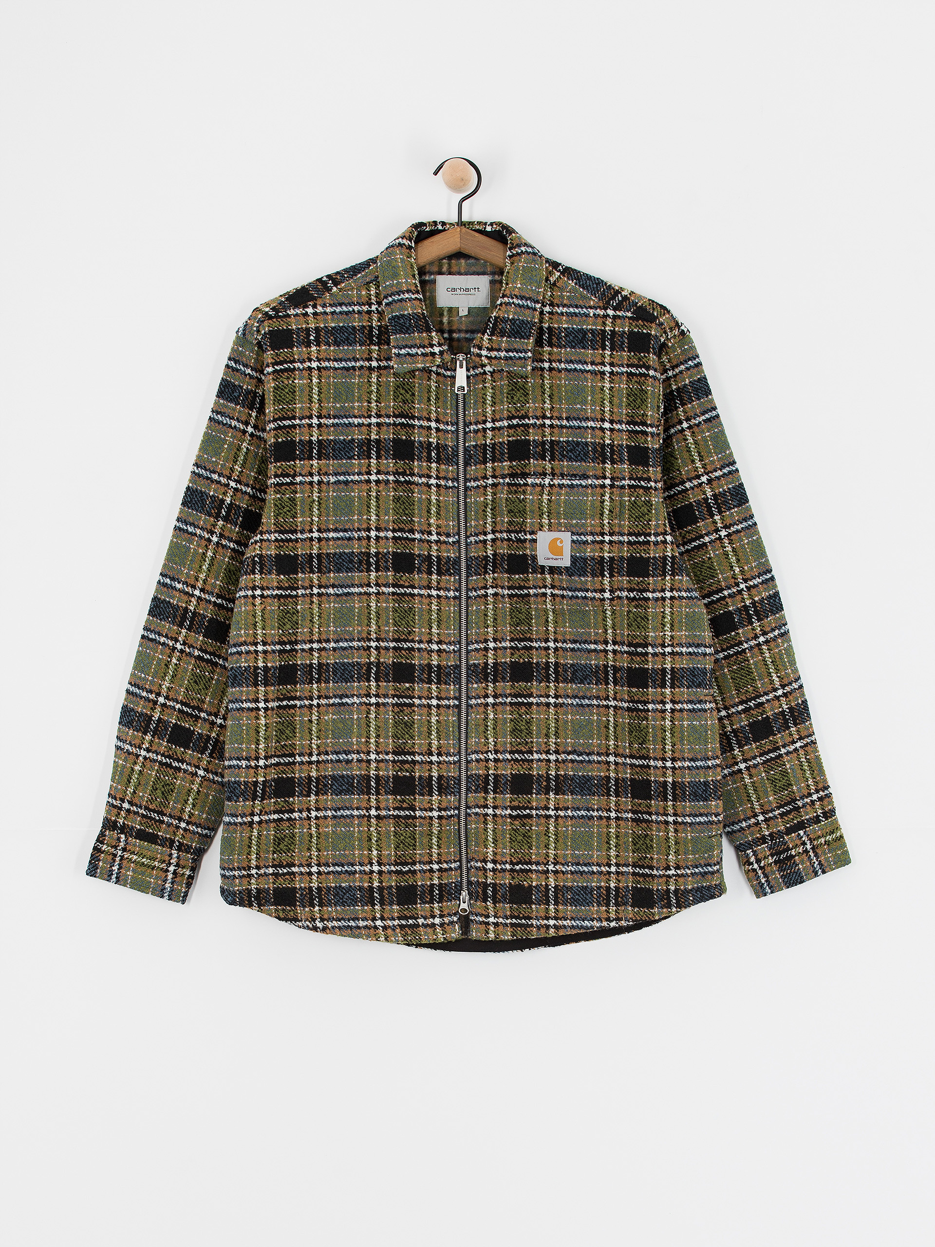 Carhartt WIP Jacke Stroy - Braun, Grün (stroy check/black)