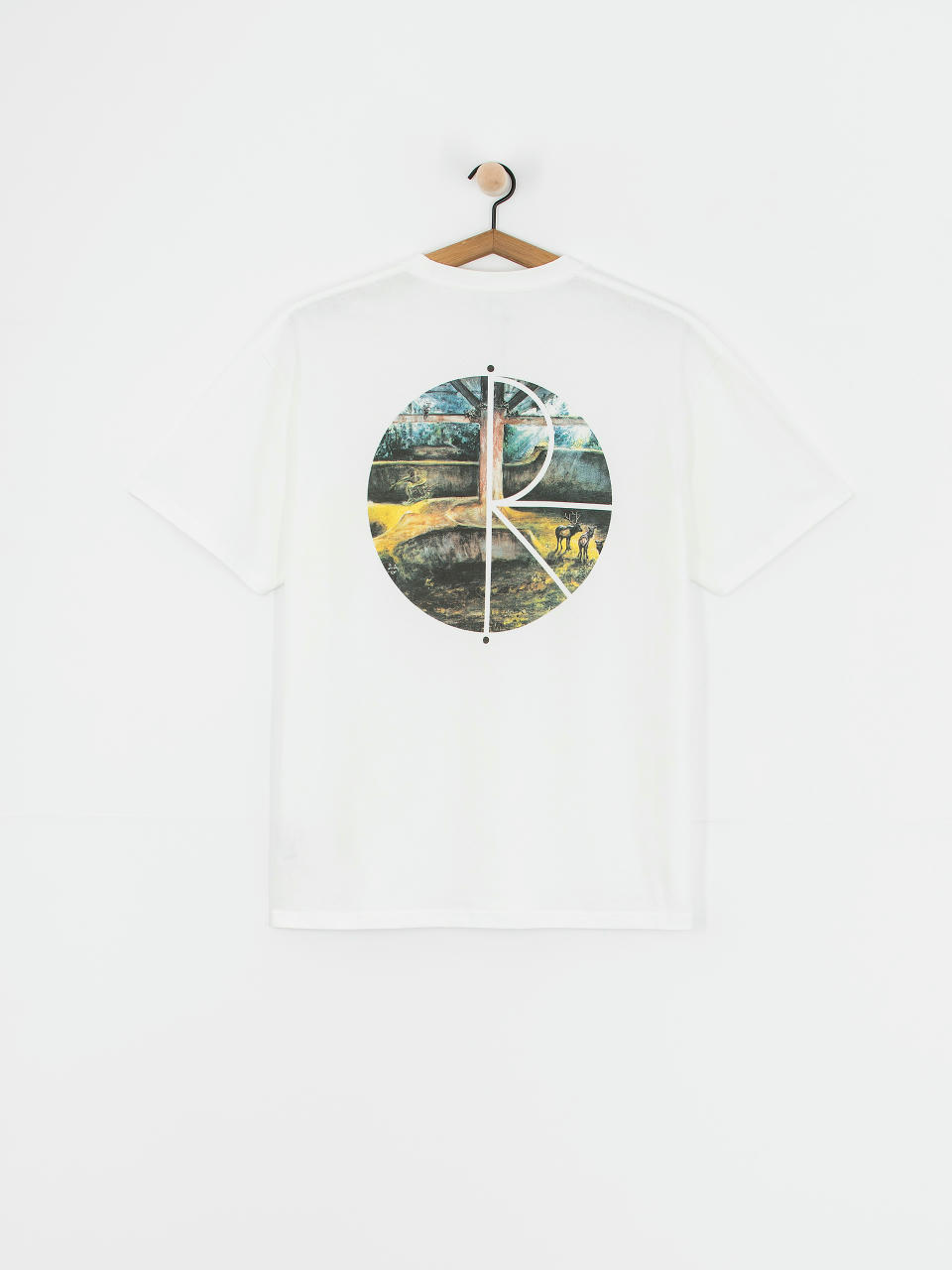 Polar Skate T-Shirt Fill Logo Burnside 2084 (white)