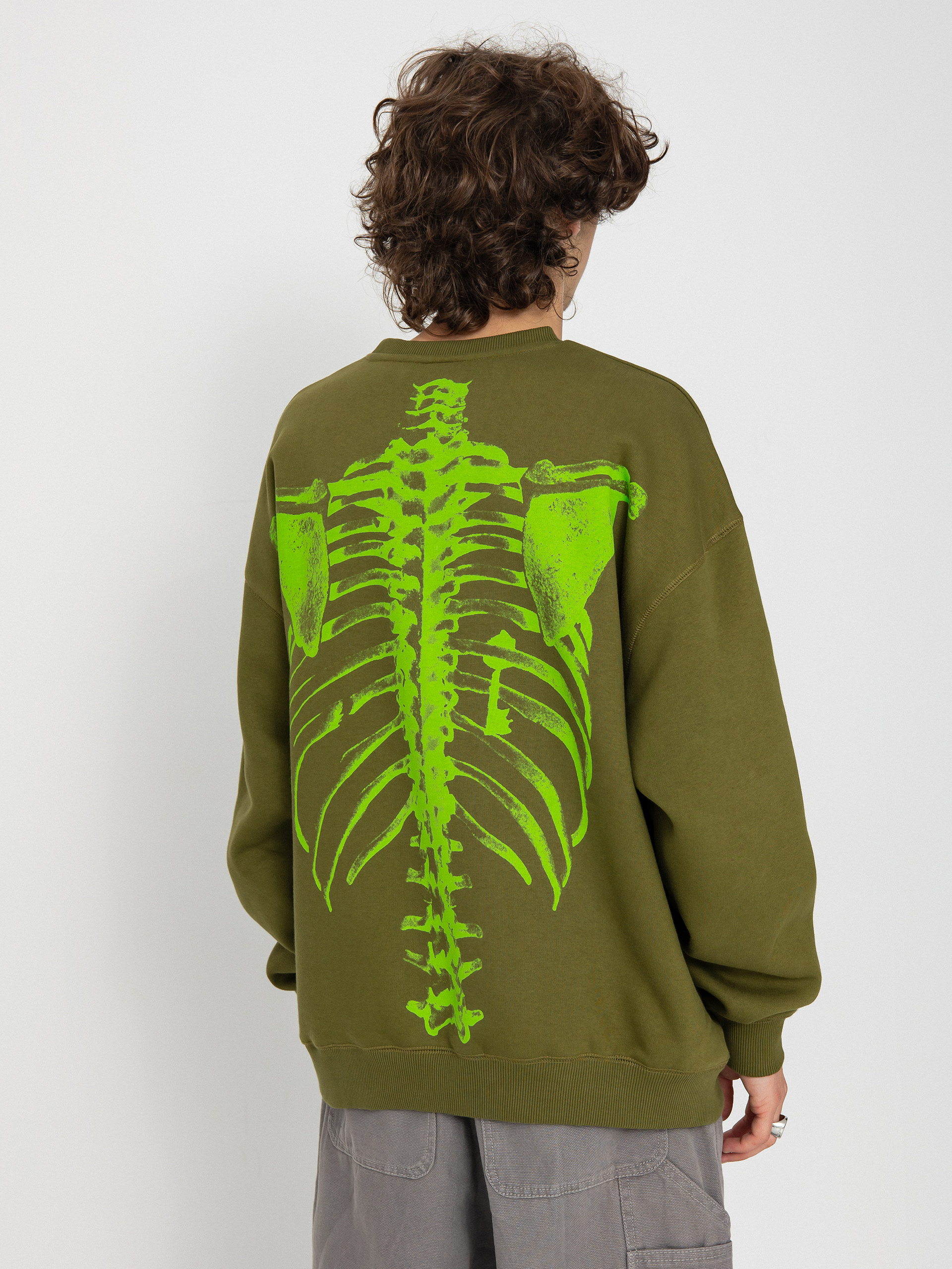 Zoo York Skeleton Sweatshirt (olive)