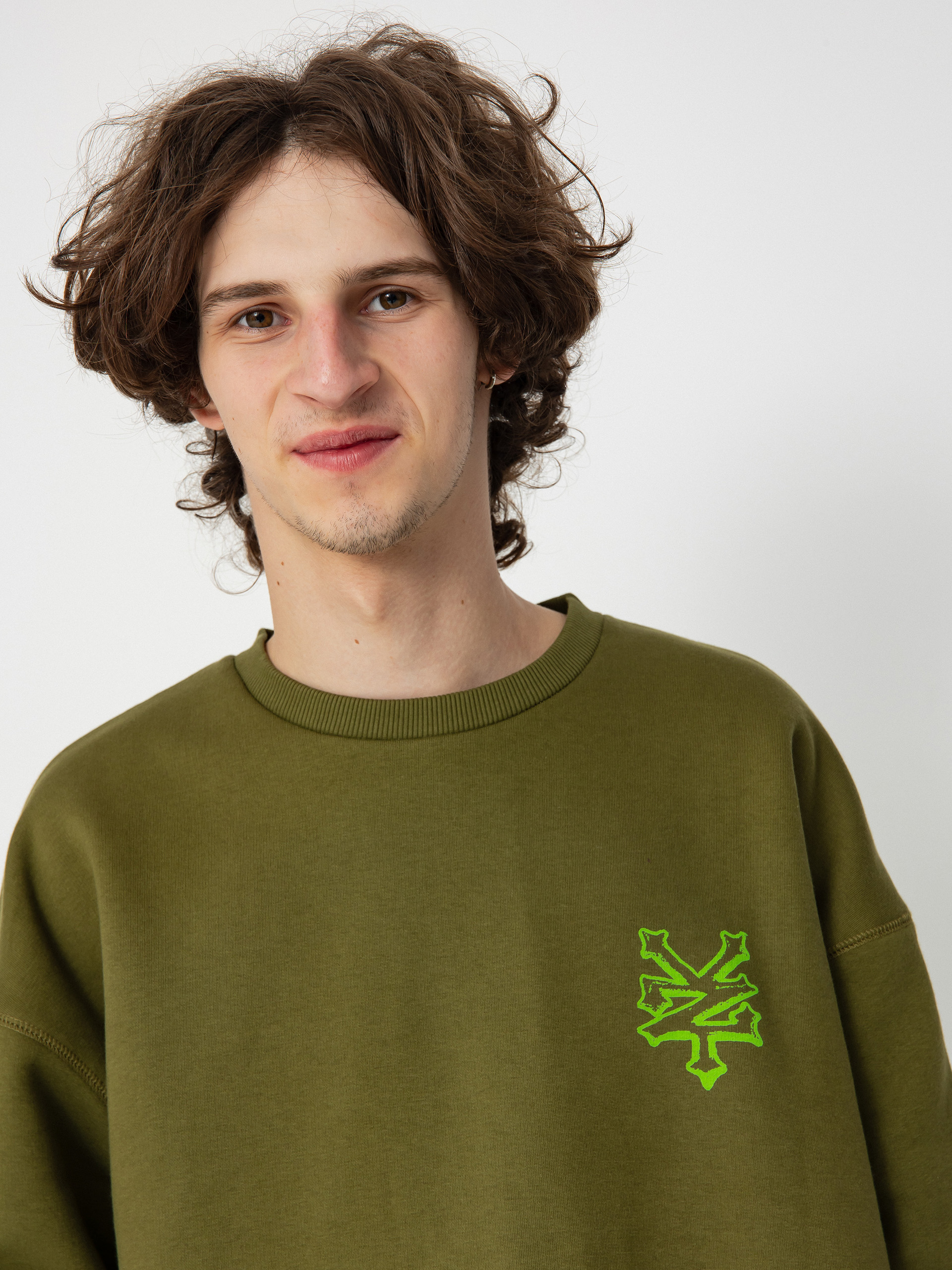 Zoo York Skeleton Sweatshirt (olive)