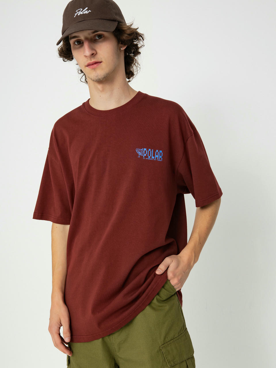 Polar Skate Anyone Out There T-Shirt (wine)