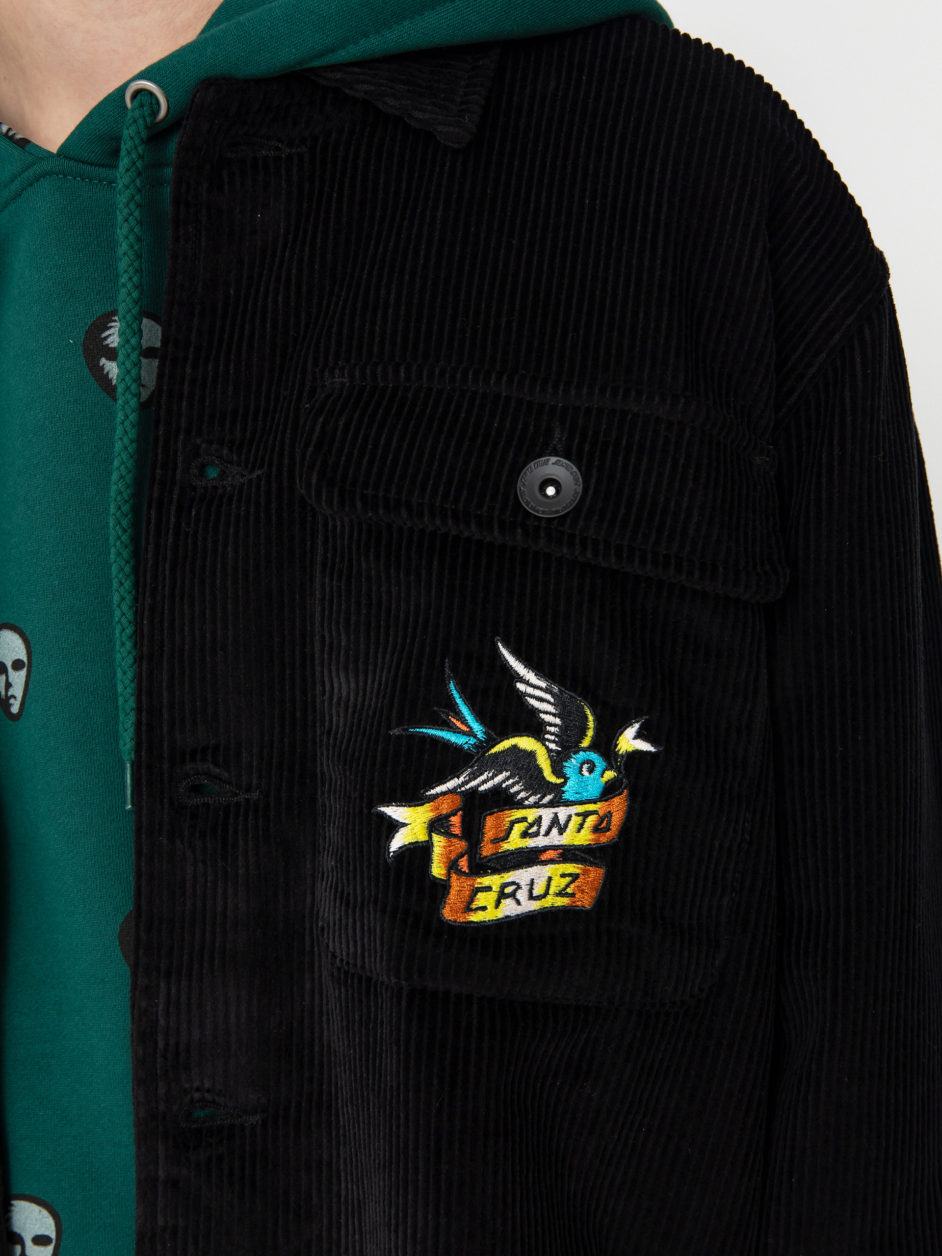 Santa Cruz Hemd Sommer Sparrow (black cord)