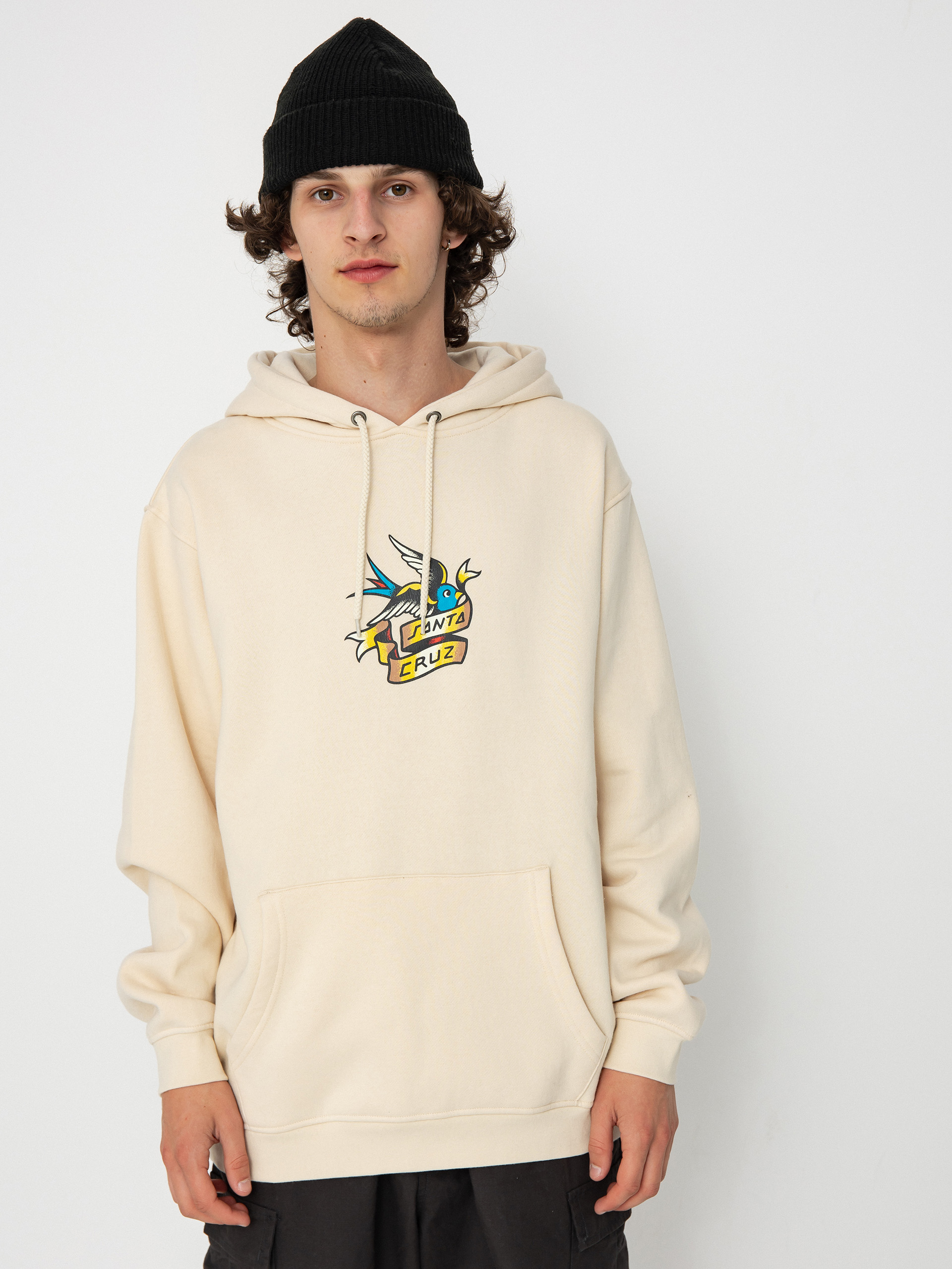 Santa Cruz Sweatshirt Sommer Sparrow Front (chalk)