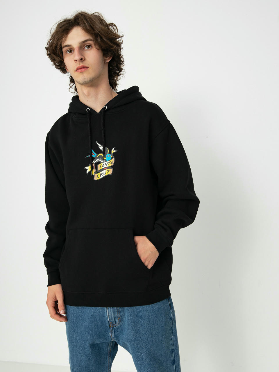 Santa Cruz Sweatshirt Sommer Sparrow Front (black)