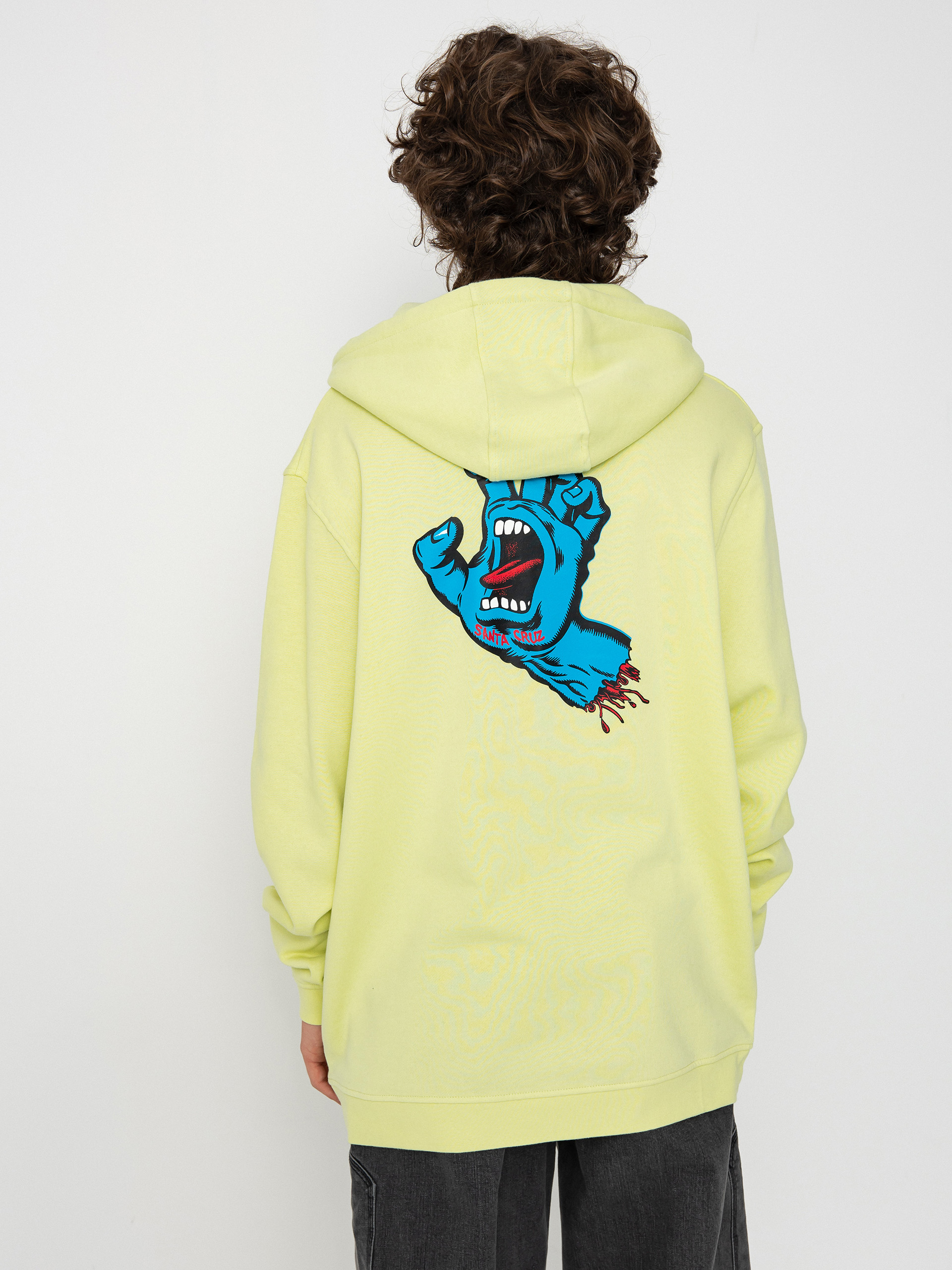 Santa Cruz Sweatshirt Screaming Hand Chest (matcha)