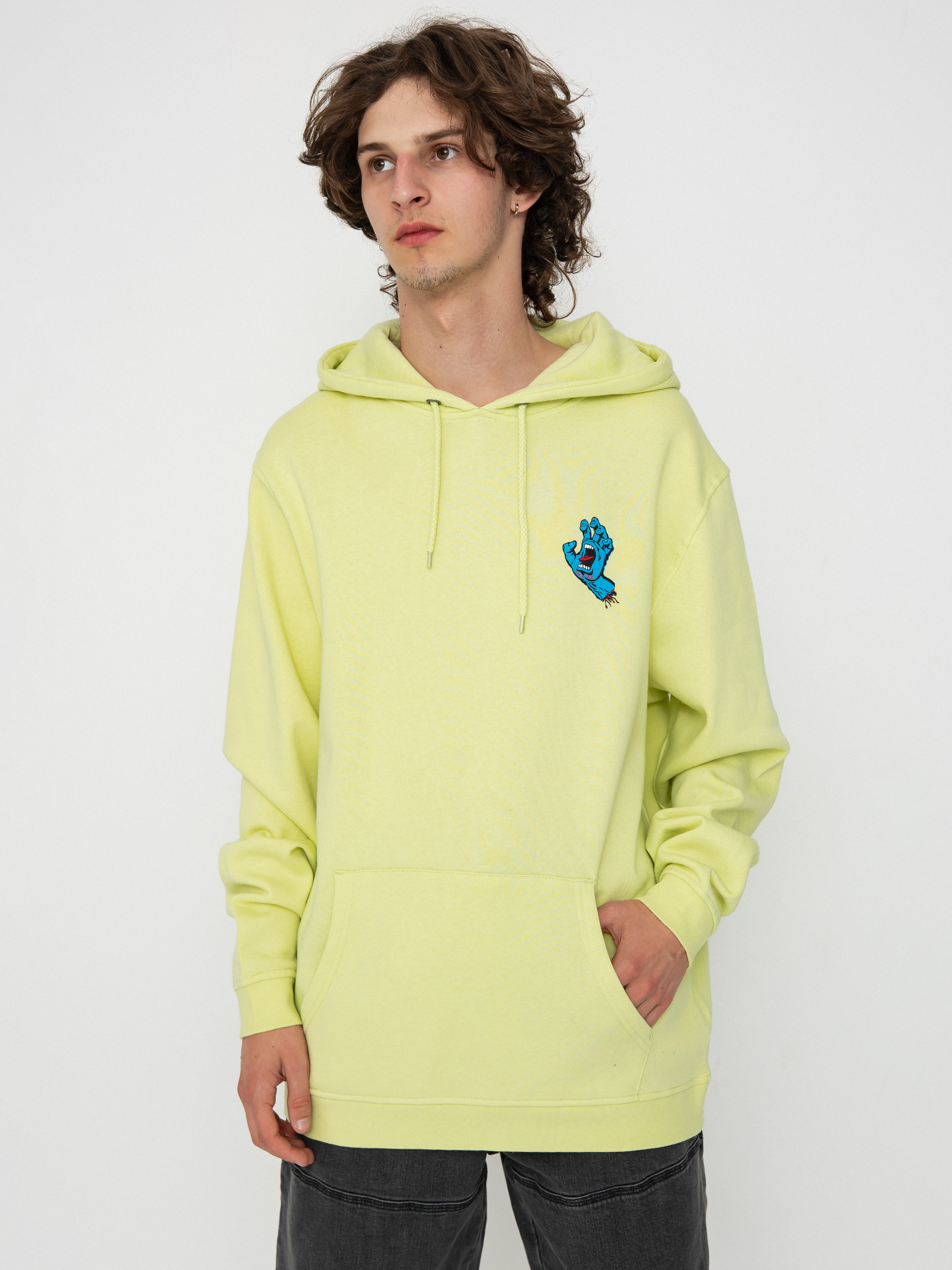 Santa Cruz Sweatshirt Screaming Hand Chest (matcha)