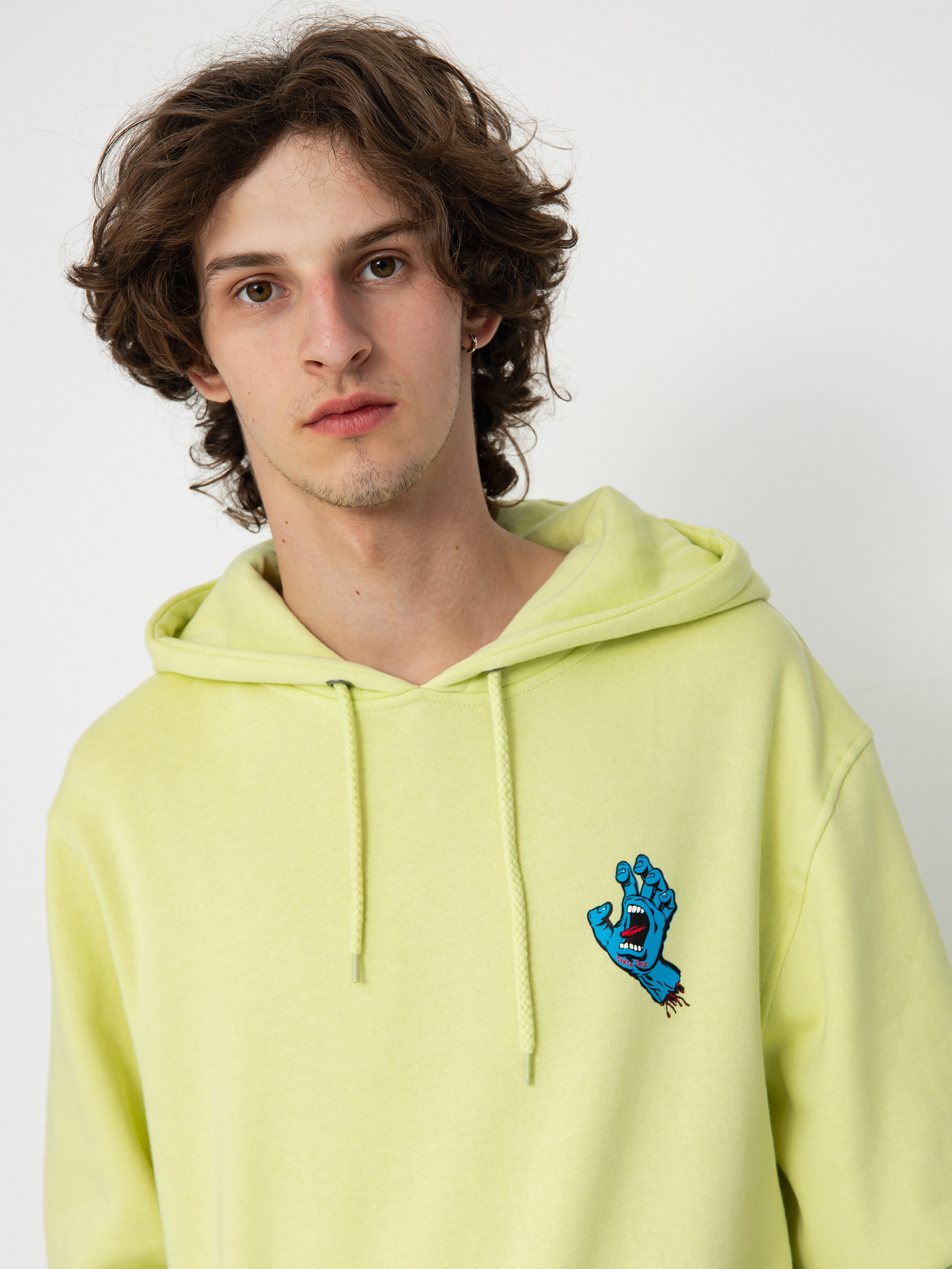 Santa Cruz Sweatshirt Screaming Hand Chest (matcha)