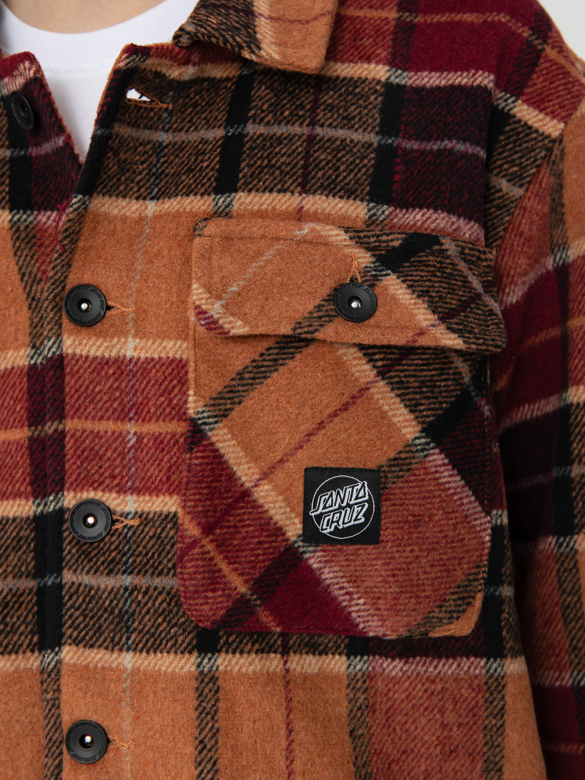 Santa Cruz Lodge Shirt (burnt orange check)