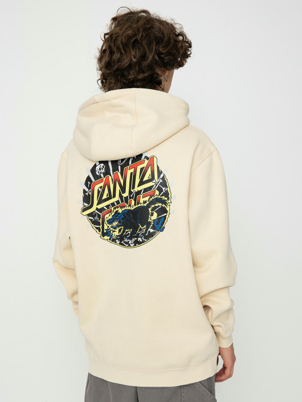 Santa Cruz Kendall Wolf Dot Sweatshirt (chalk)