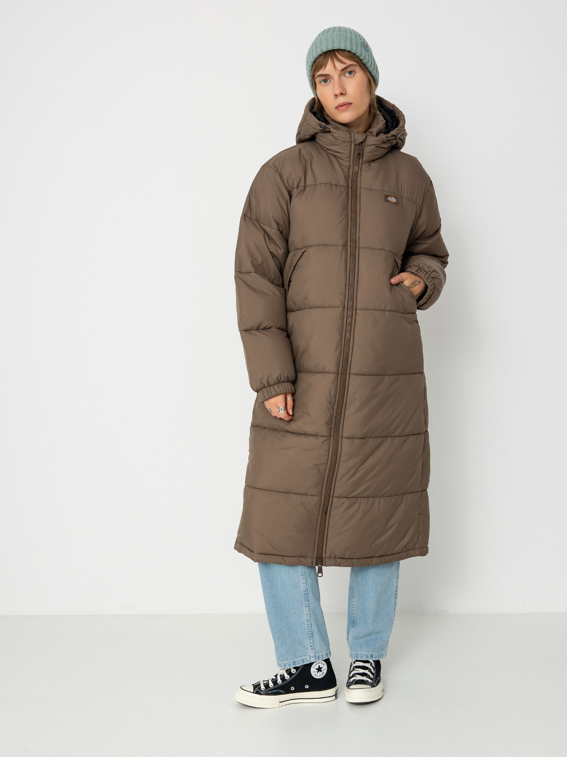 Dickies Alatna Long Wmn Jacket - brown (mushroom)