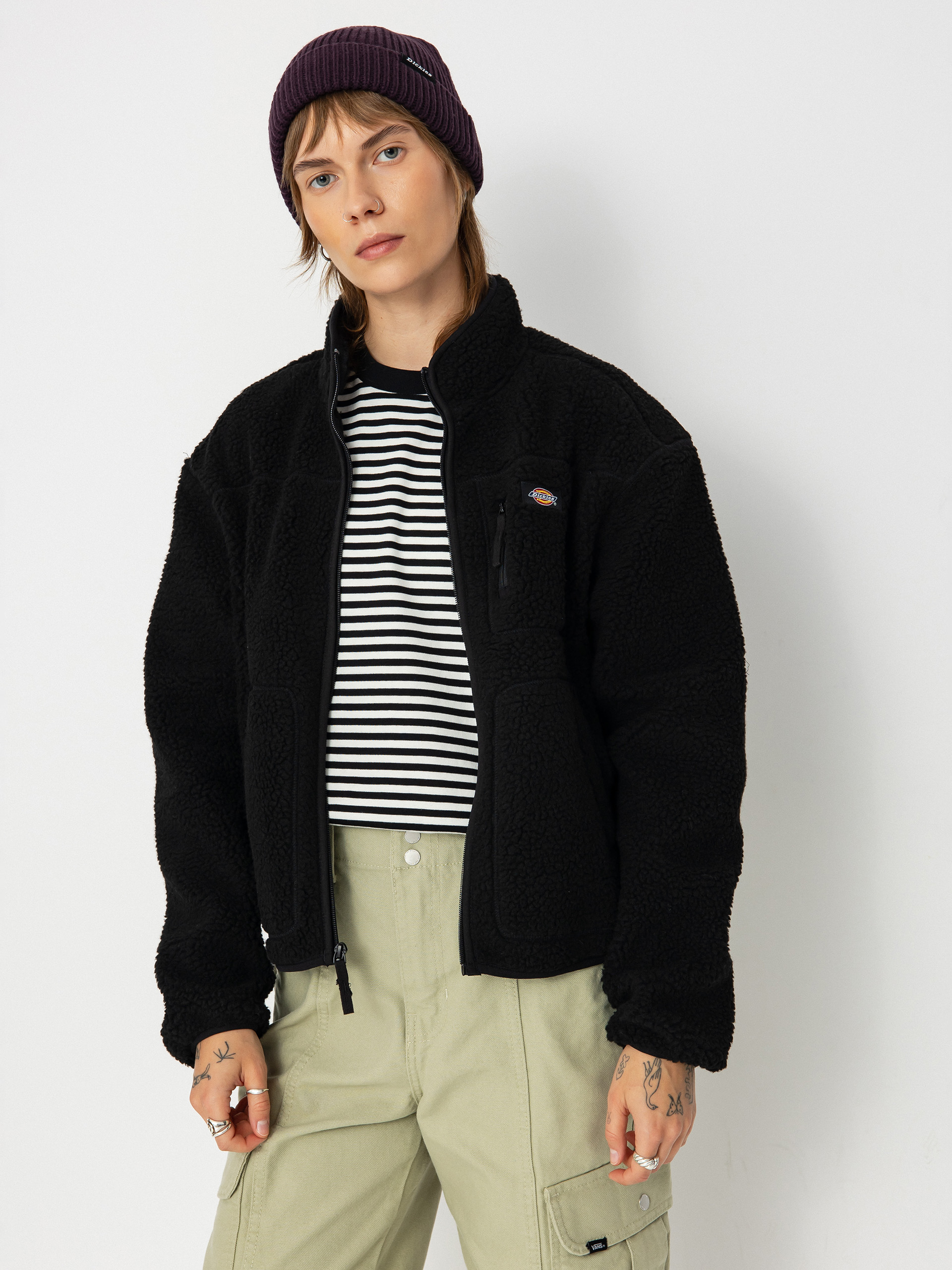 Dickies Mount Hope Wmn Fleece Jacke (black)