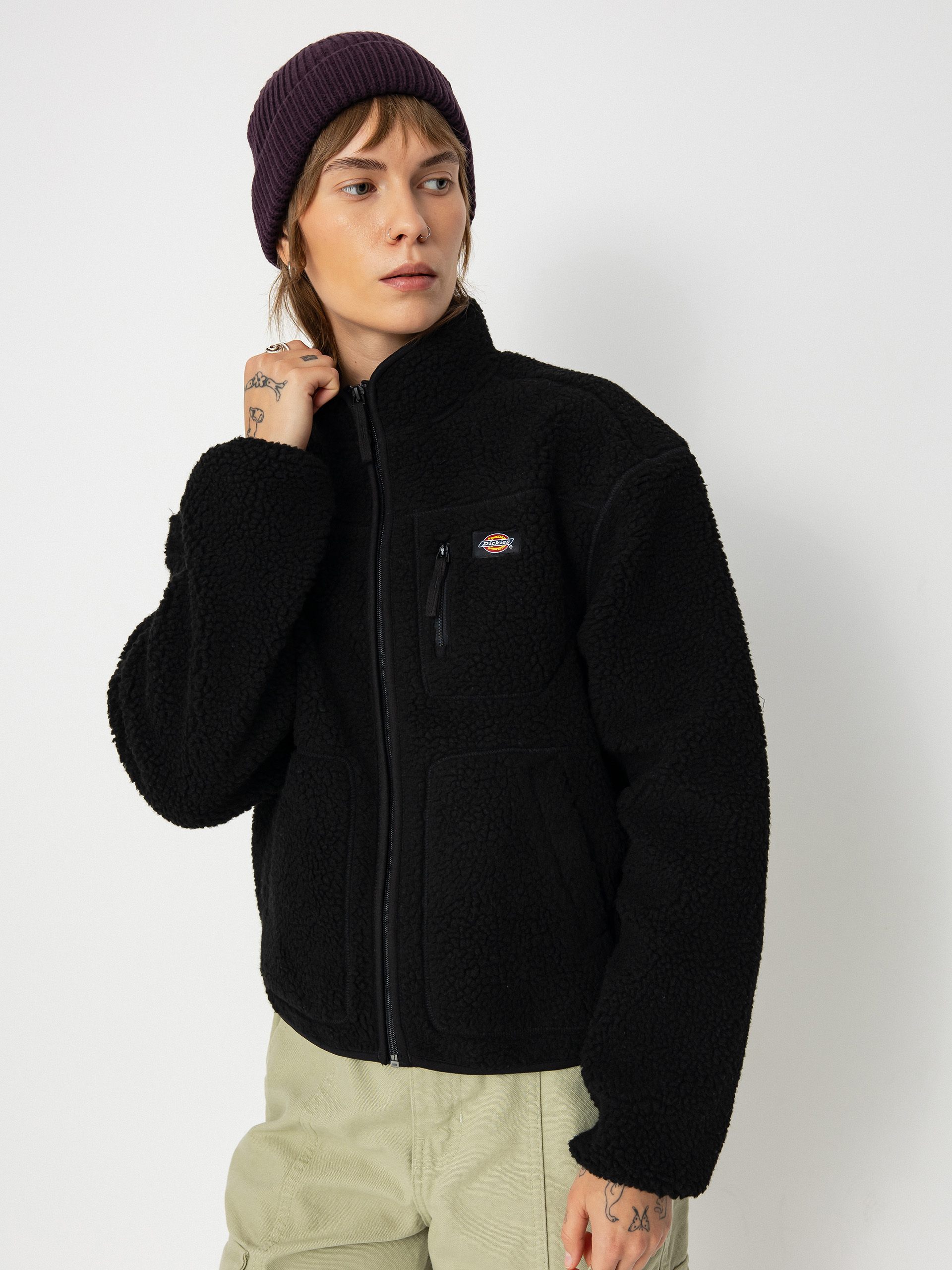 Womens Dickies Mount Hope Fleece  (black)