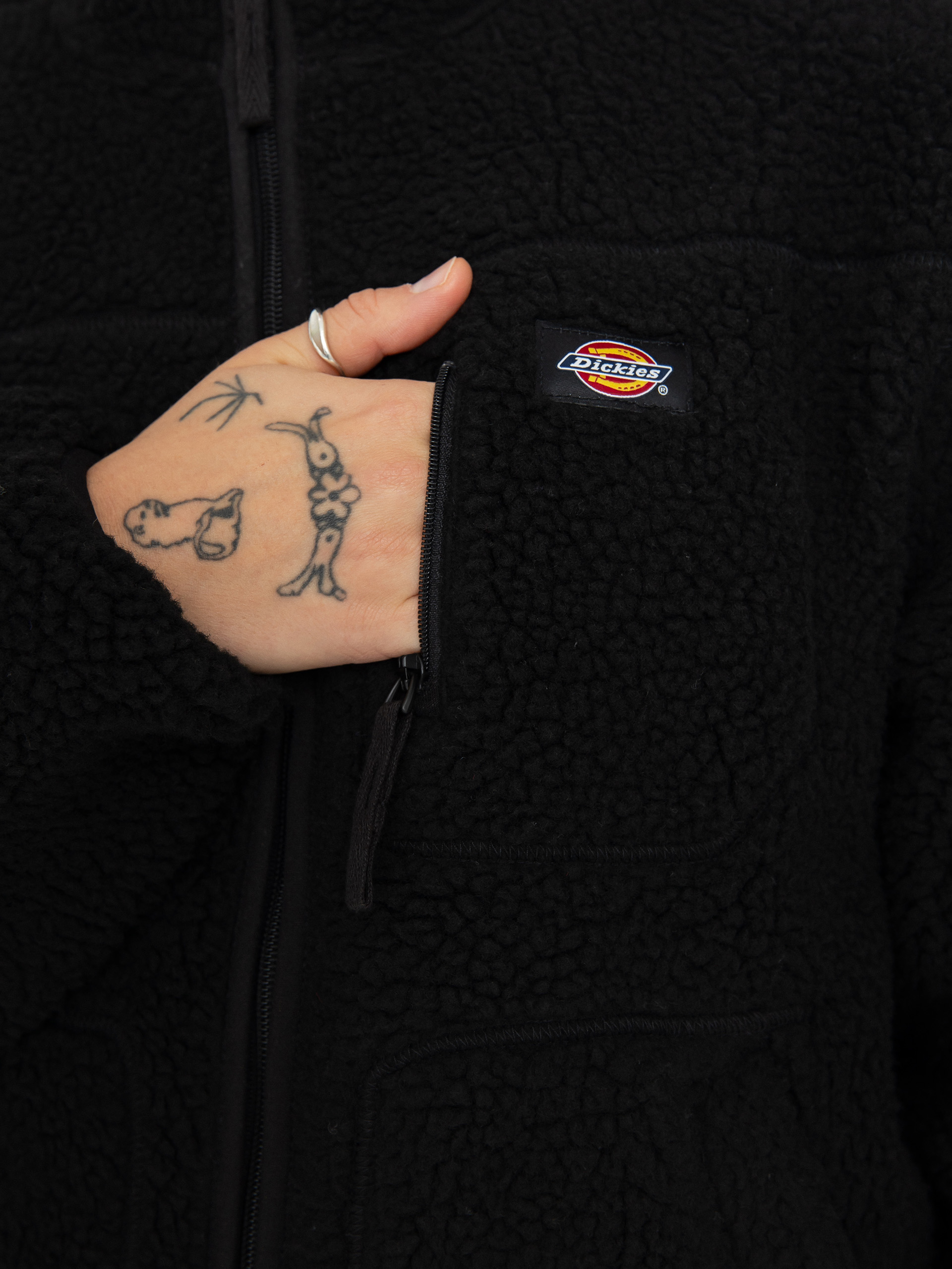 Womens Dickies Mount Hope Fleece  (black)