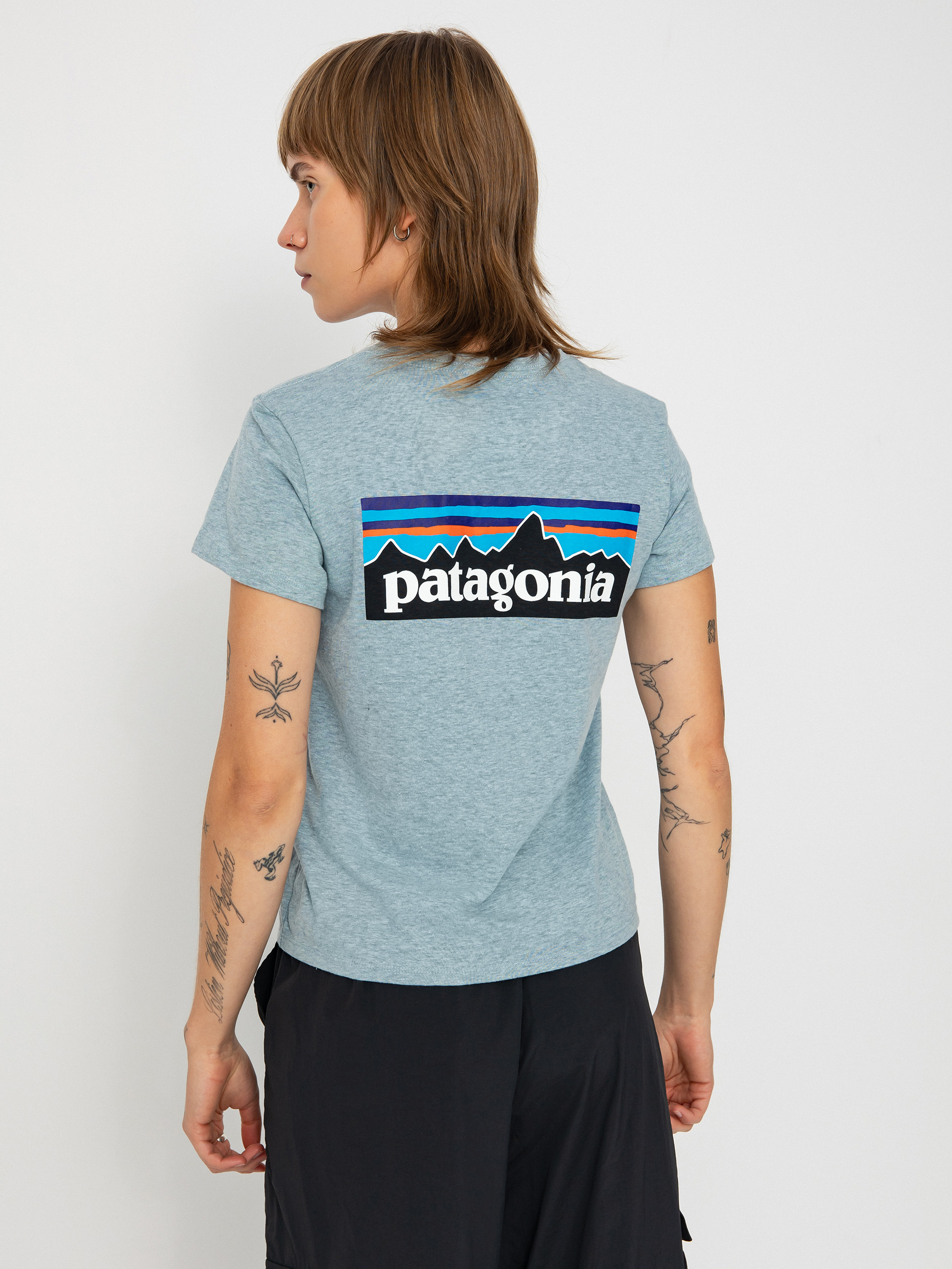 Patagonia P-6 Logo Responsibili Wmn T-Shirt (thermal blue)