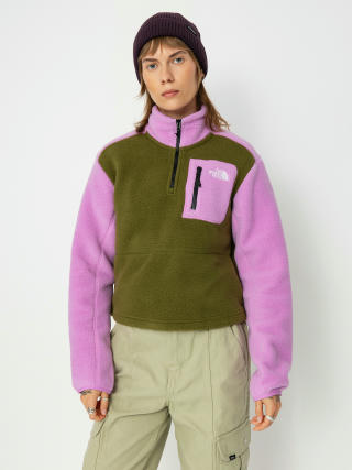 The North Face Yumiori 1/4 Zip Wmn Fleece  (forest olive/dragonfrui)