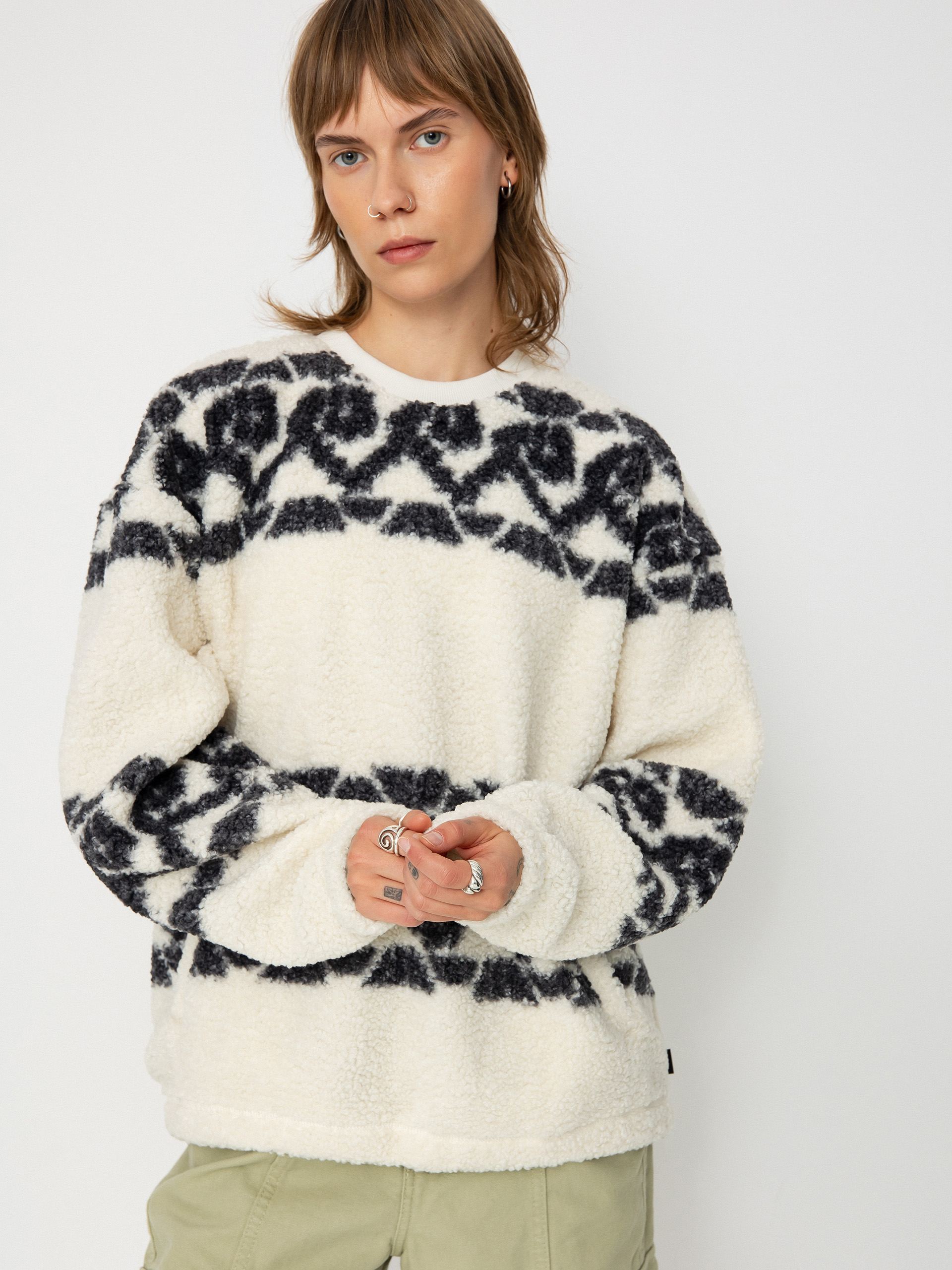 Vans Collett Boucle Crew Wmn Sweatshirt (marshmallow)