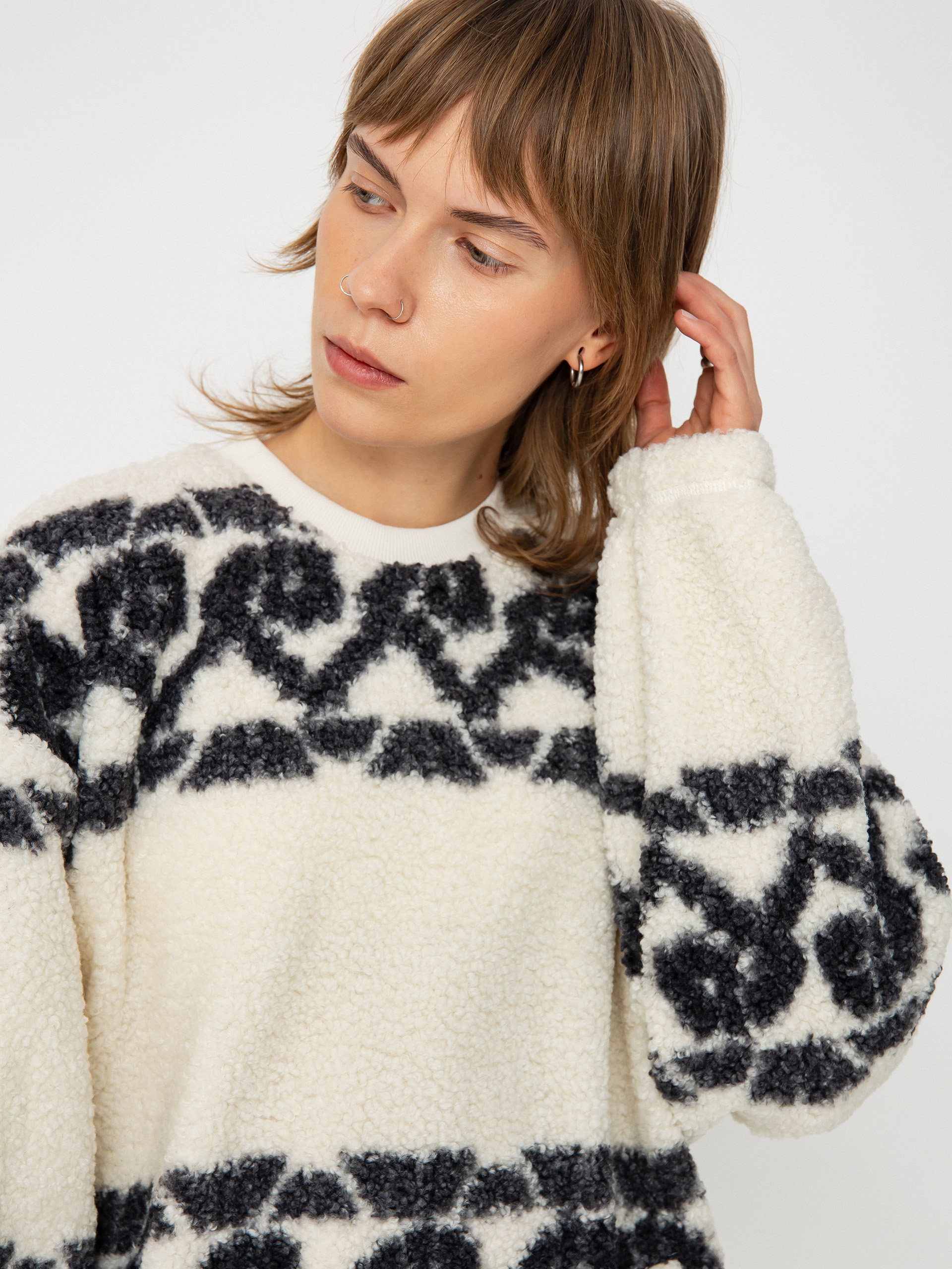 Vans Collett Boucle Crew Wmn Sweatshirt (marshmallow)