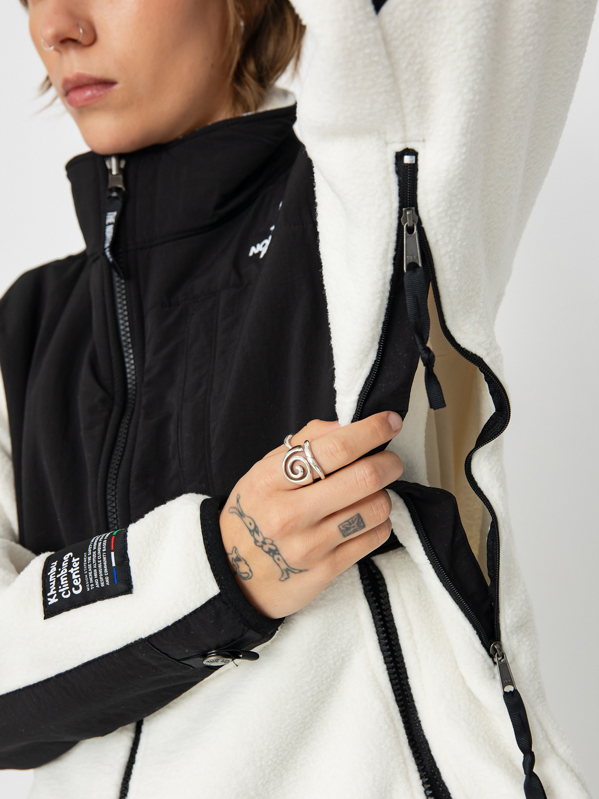 The North Face Retro Denali Wmn Jacket (white dune/tnf black tn)