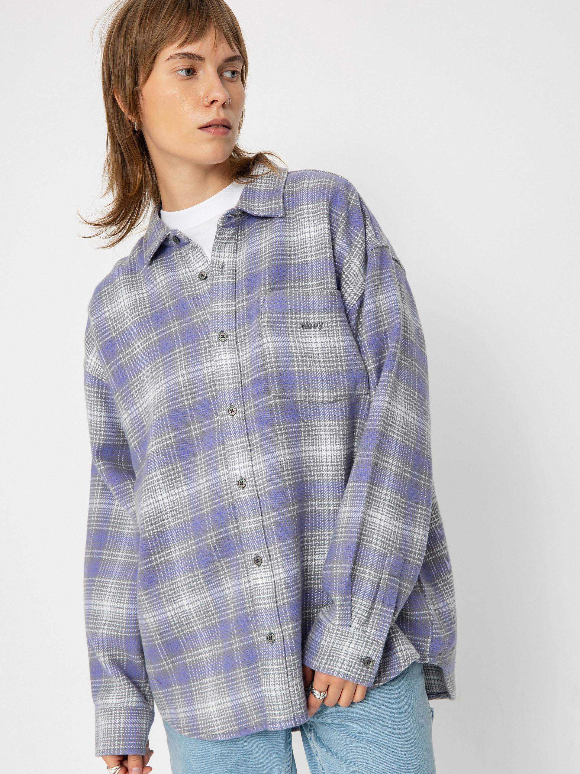 OBEY Shirt Belmont Plaid Wmn (aster purple)