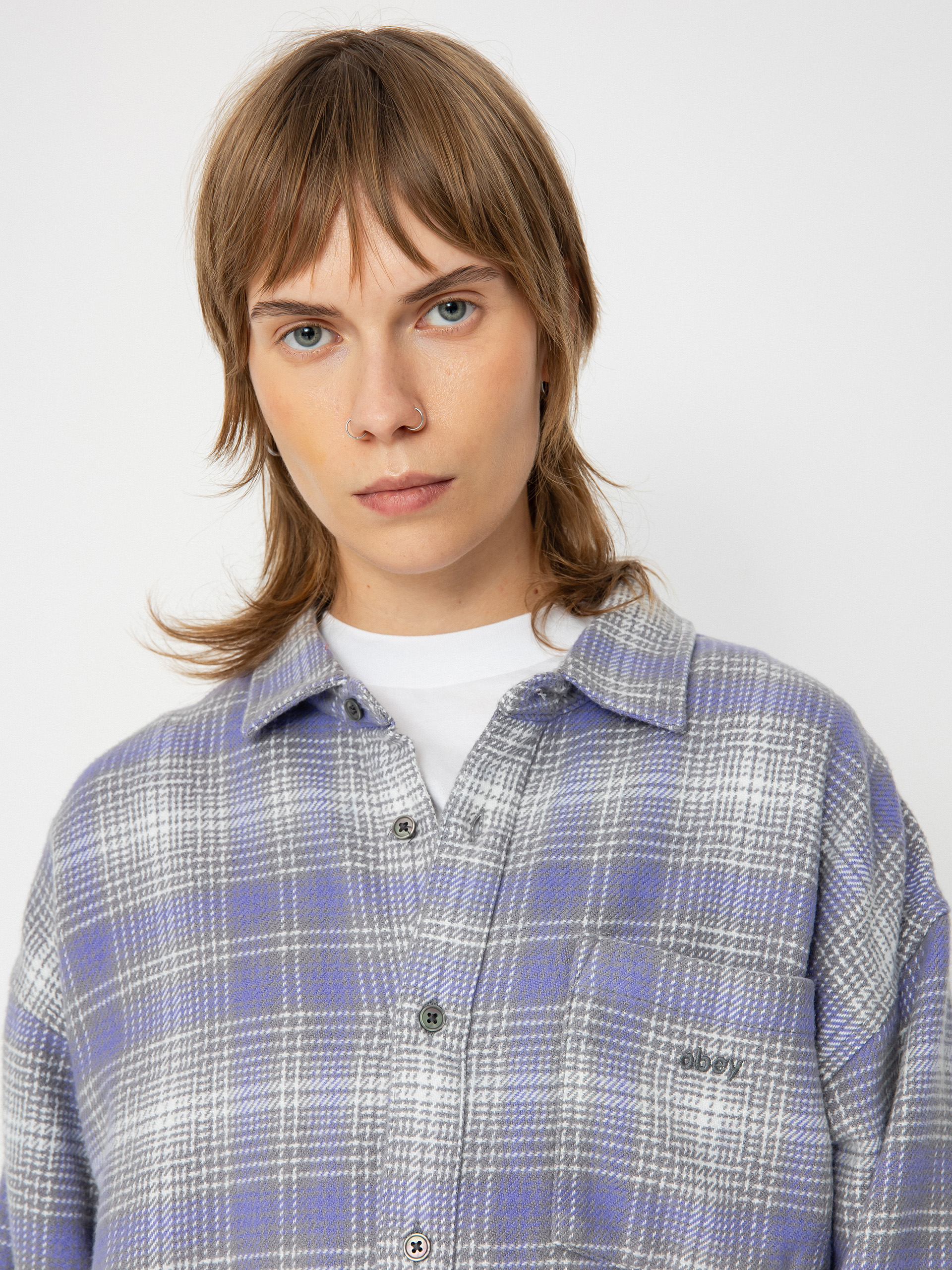 OBEY Hemd Belmont Plaid Wmn (aster purple)
