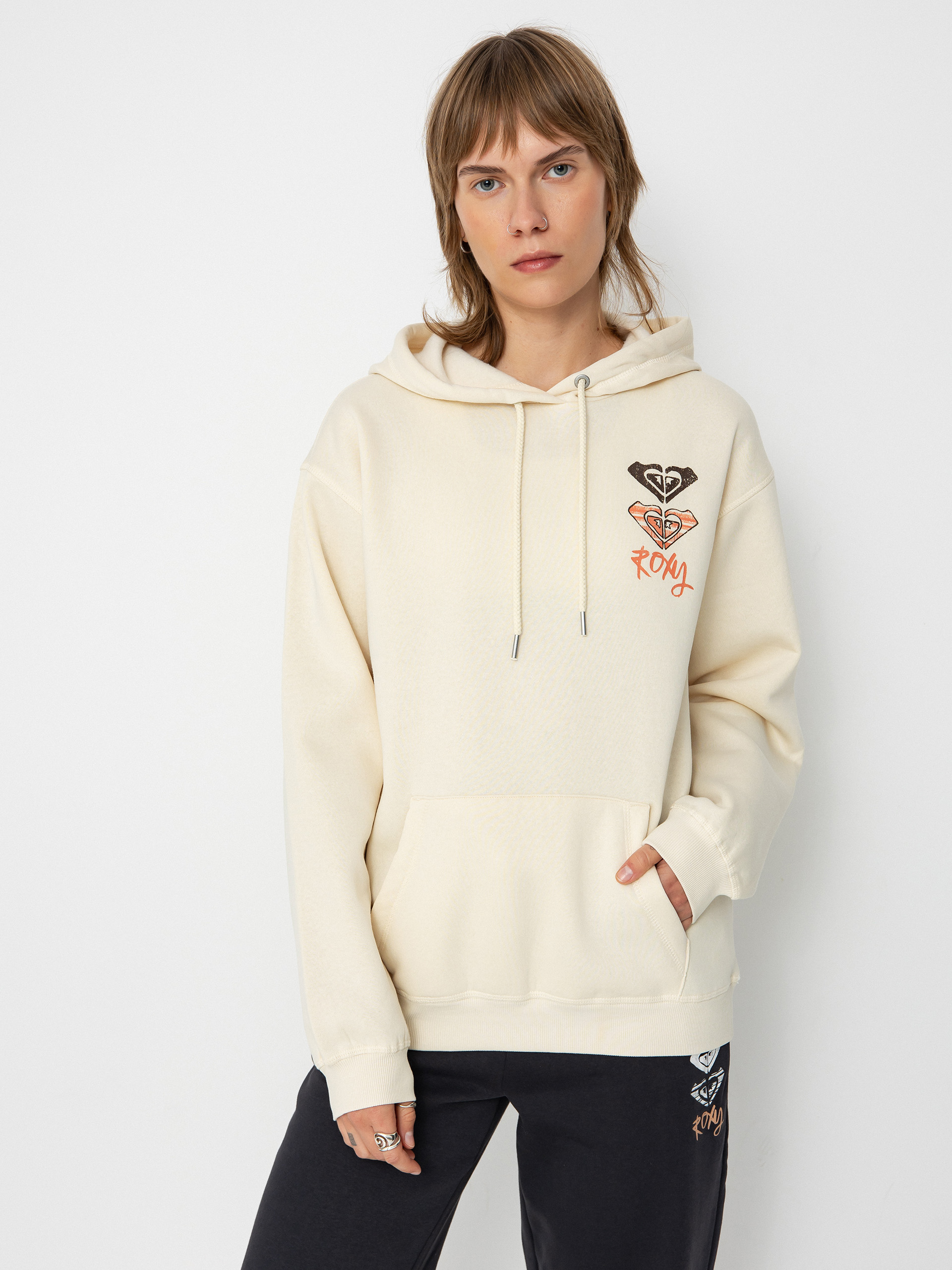 Roxy Hoodie Surf Stoked Brushed A HD Wmn (parchment)