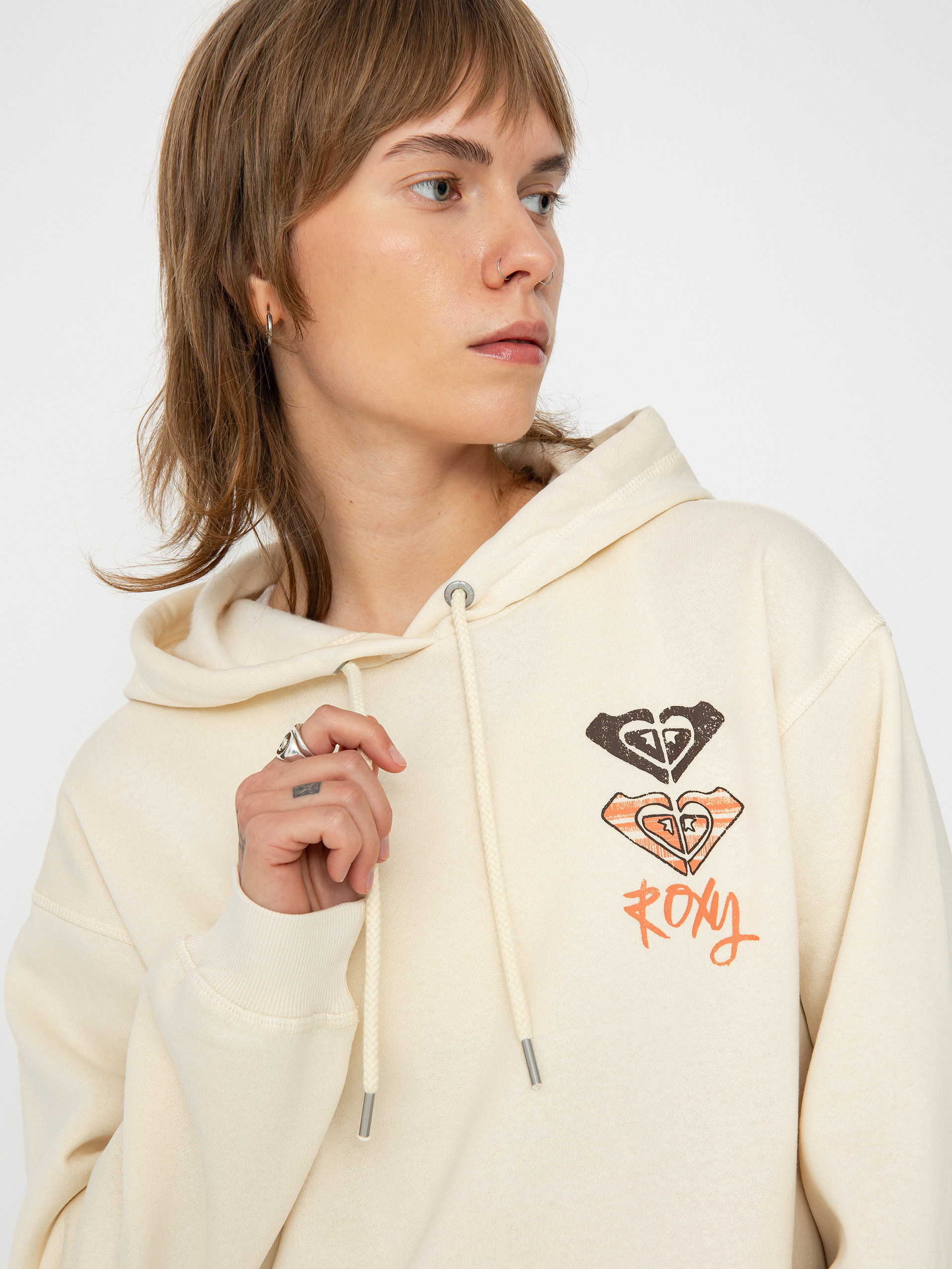 Roxy Hoodie Surf Stoked Brushed A HD Wmn (parchment)