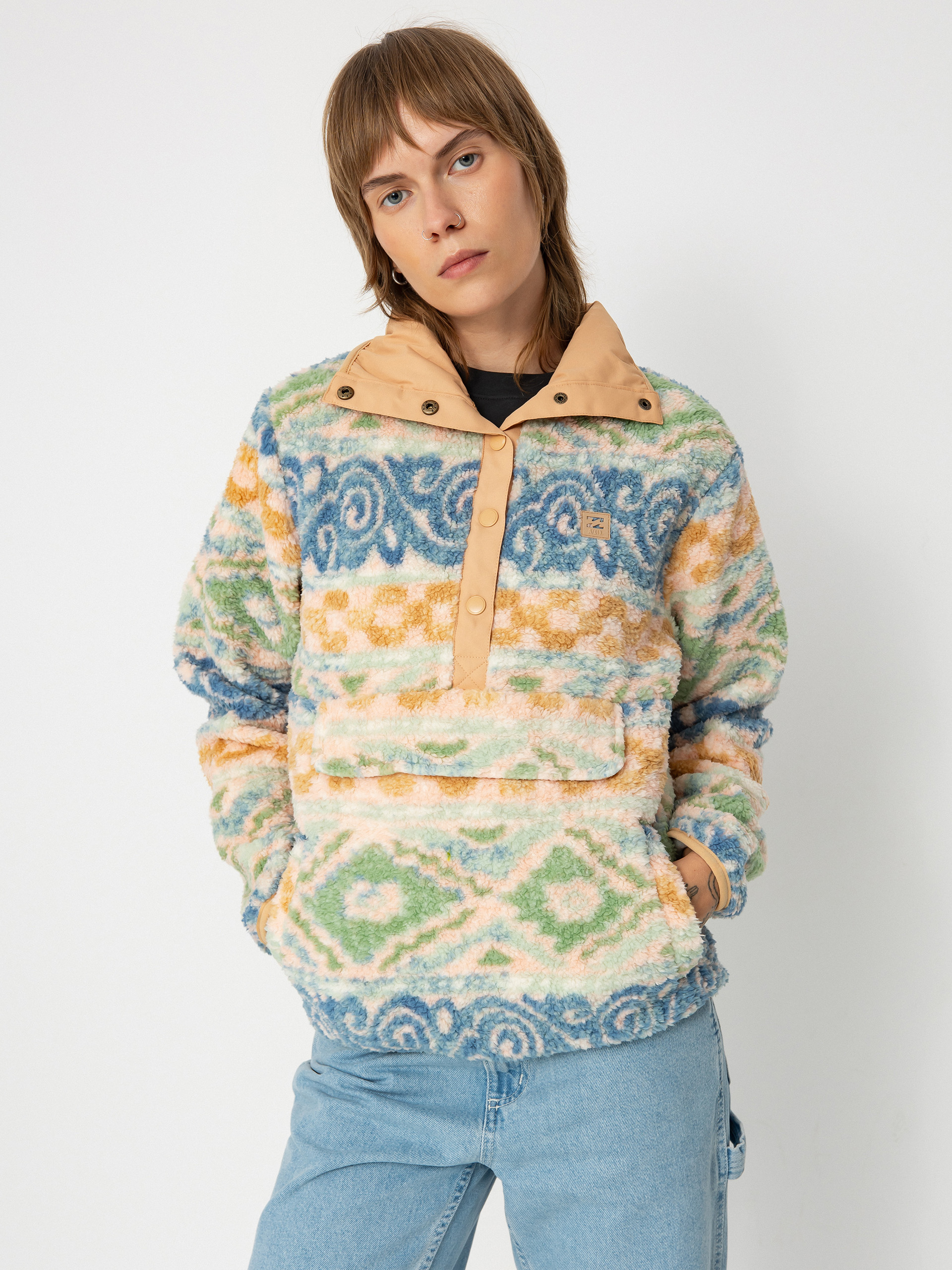 Billabong Switchback Pullover Wmn Fleece  (blue haze)