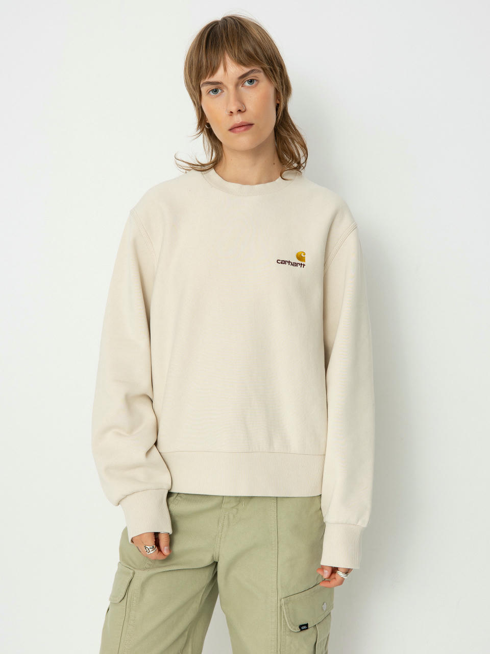 Carhartt WIP American Script Wmn Sweatshirt (moonbeam)