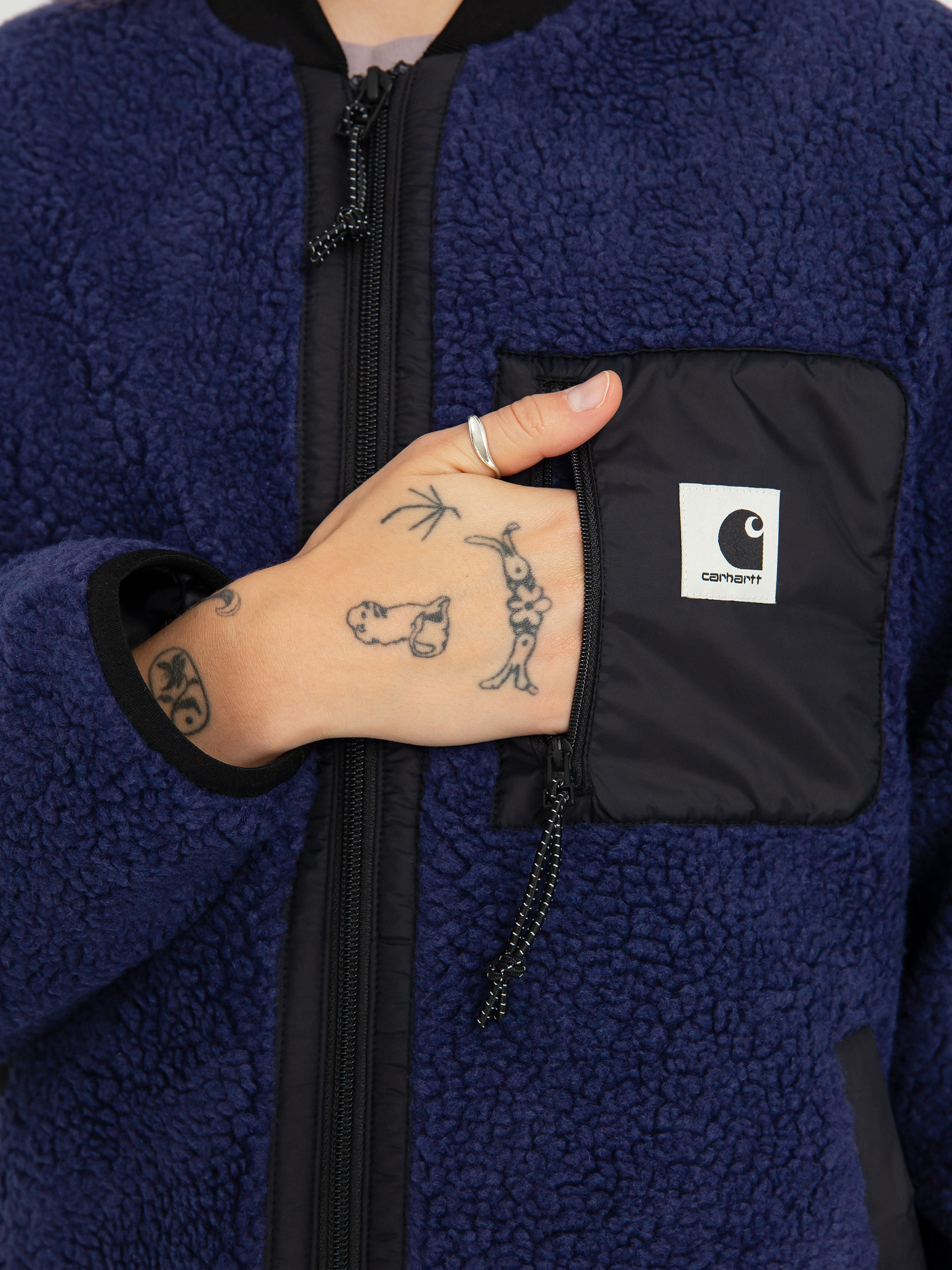 Womens Carhartt WIP Fleece  Janet (aura/black)