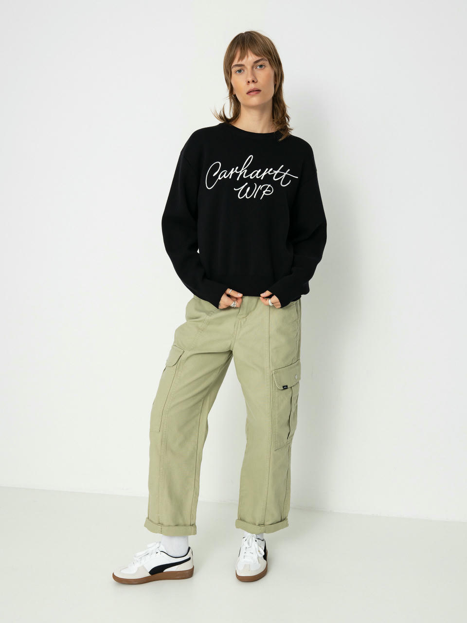 Carhartt WIP Sweater Signature Wmn (black/wax)