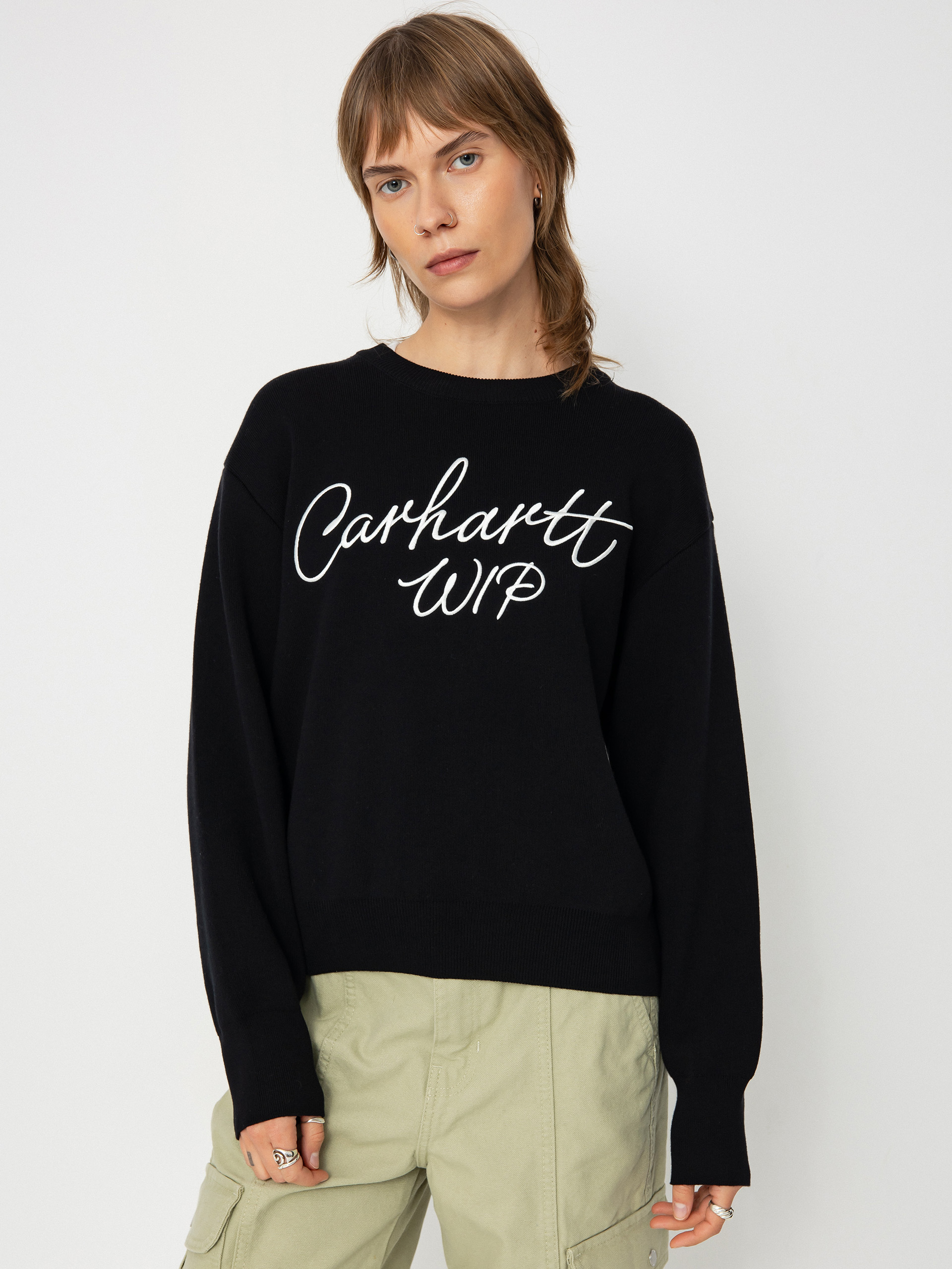 [CARHARTTWIP] SIGNATURE SWEATER ★大人気★ Carhartt WIP W' Signature Sweater | Black
