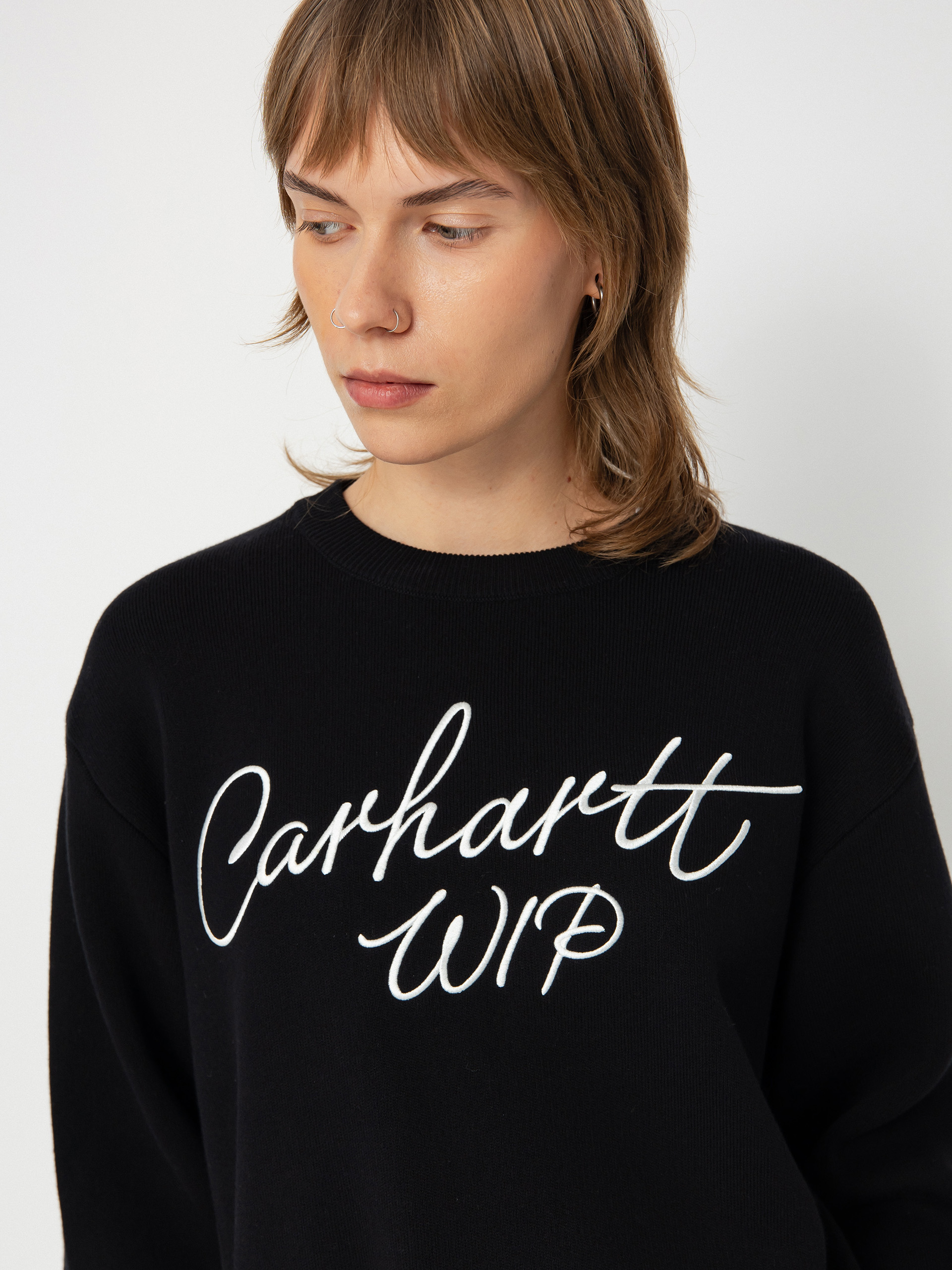 [CARHARTTWIP] SIGNATURE SWEATER ★大人気★ Carhartt WIP W' Signature Sweater | Dusty Ice