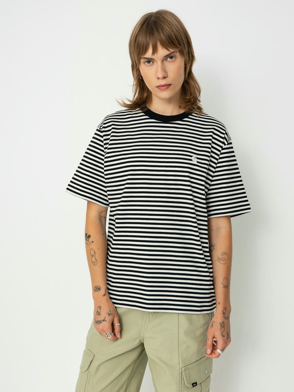 Carhartt WIP Verner Wmn T-Shirt (verner stripe/black/wax)