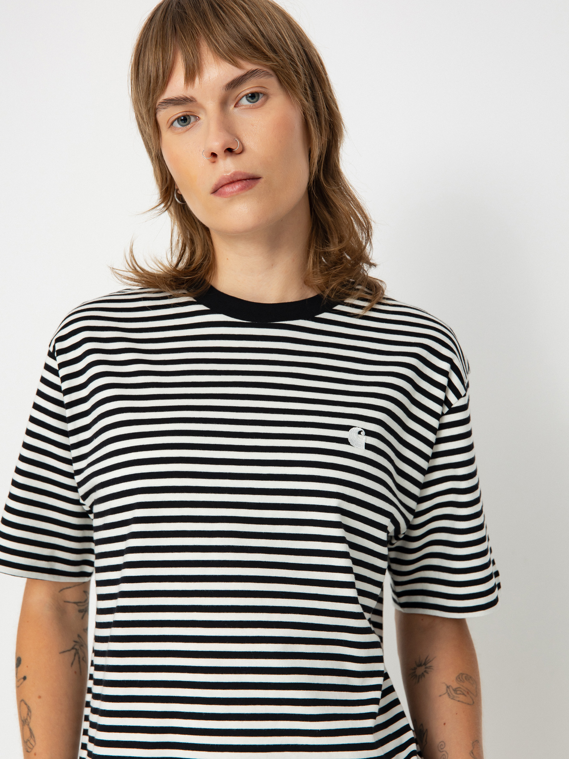 Carhartt WIP Verner Wmn T-Shirt - white, black, transparent