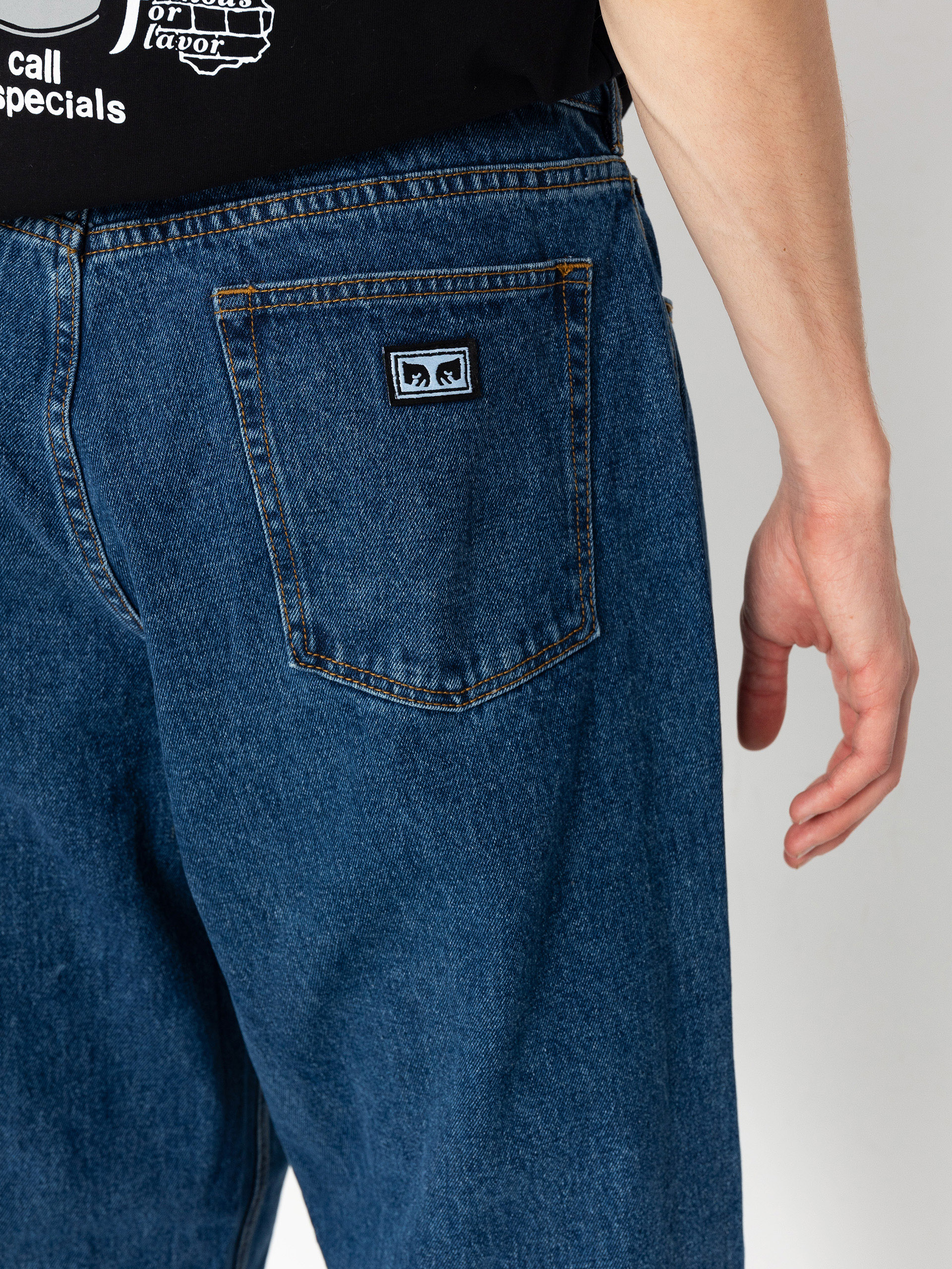 OBEY Bigwig Baggy Denim Hose (stone wash indigo)