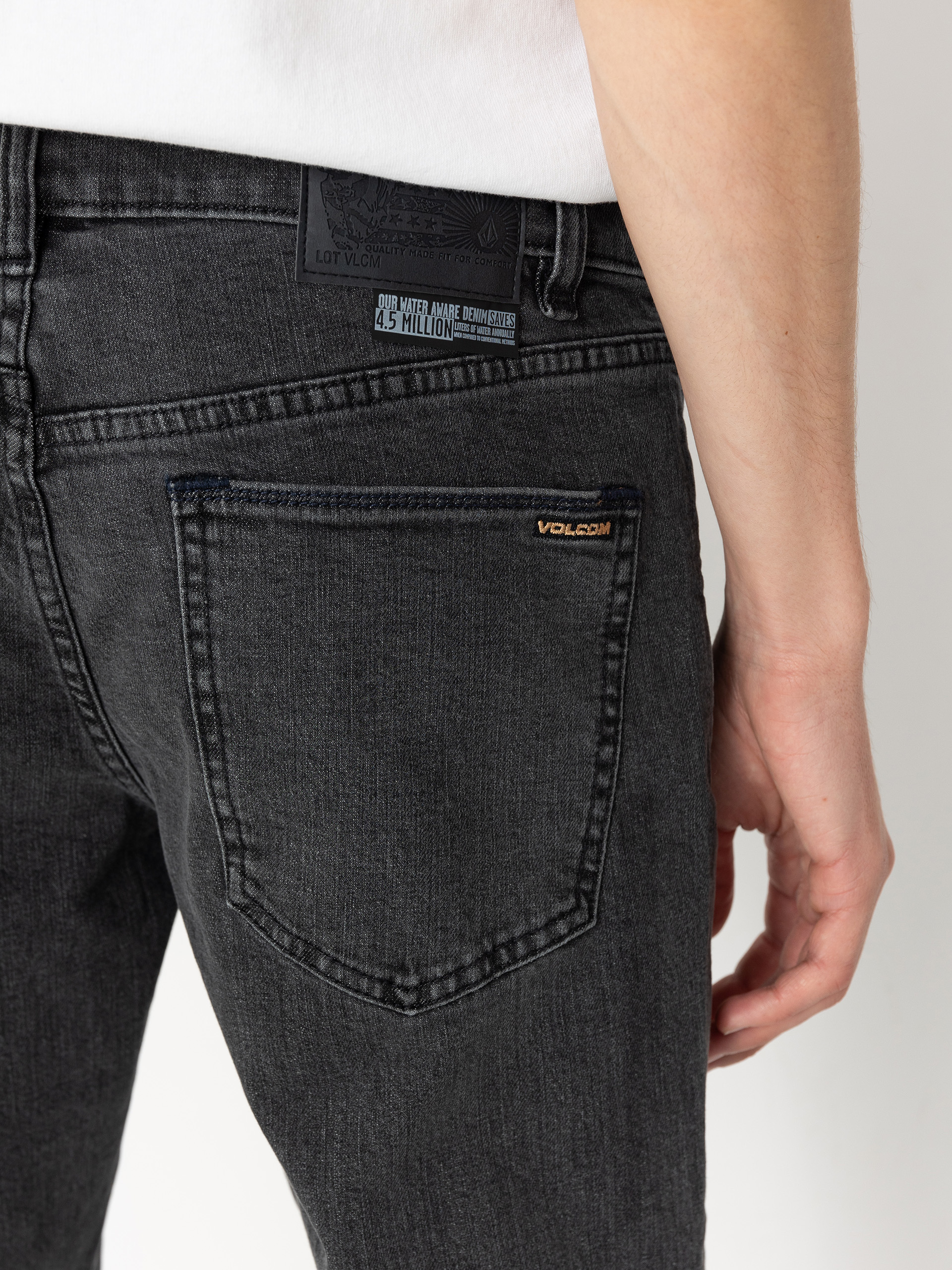 Volcom Vorta Denim Hose (neutral grey)