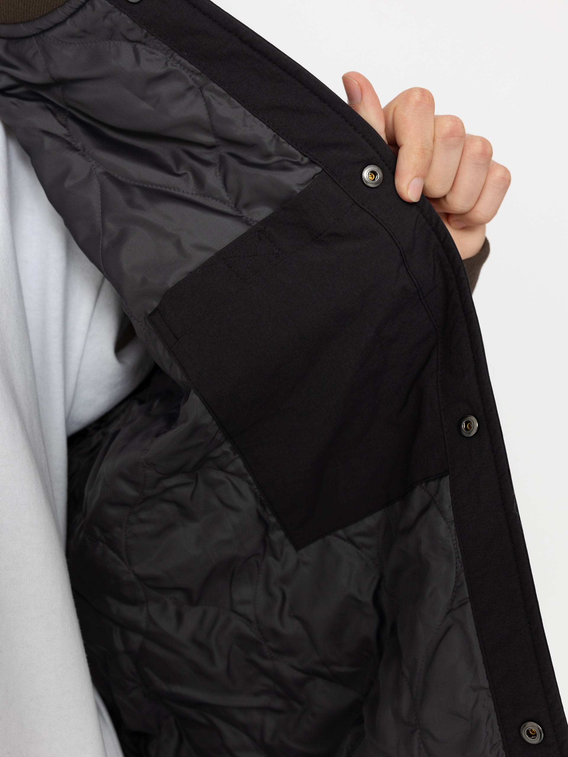 Vans Crazy Eddy Baseball Jacket - grey (black/asphalt)