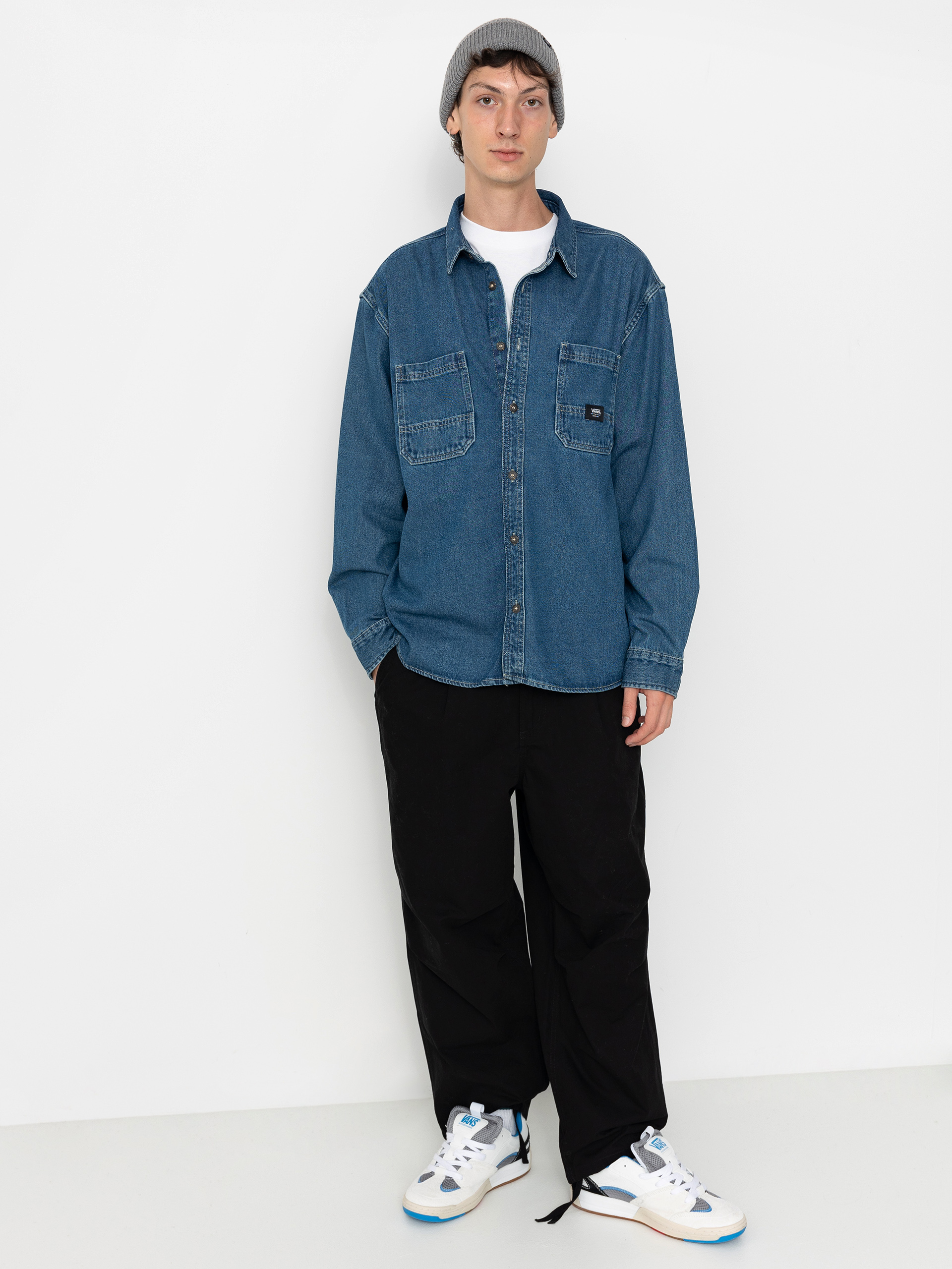 Vans Stevens Denim Shirt - blue (vintage indigo)