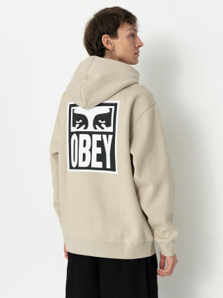 OBEY Eyes Icon HD Hoodie (silver grey)