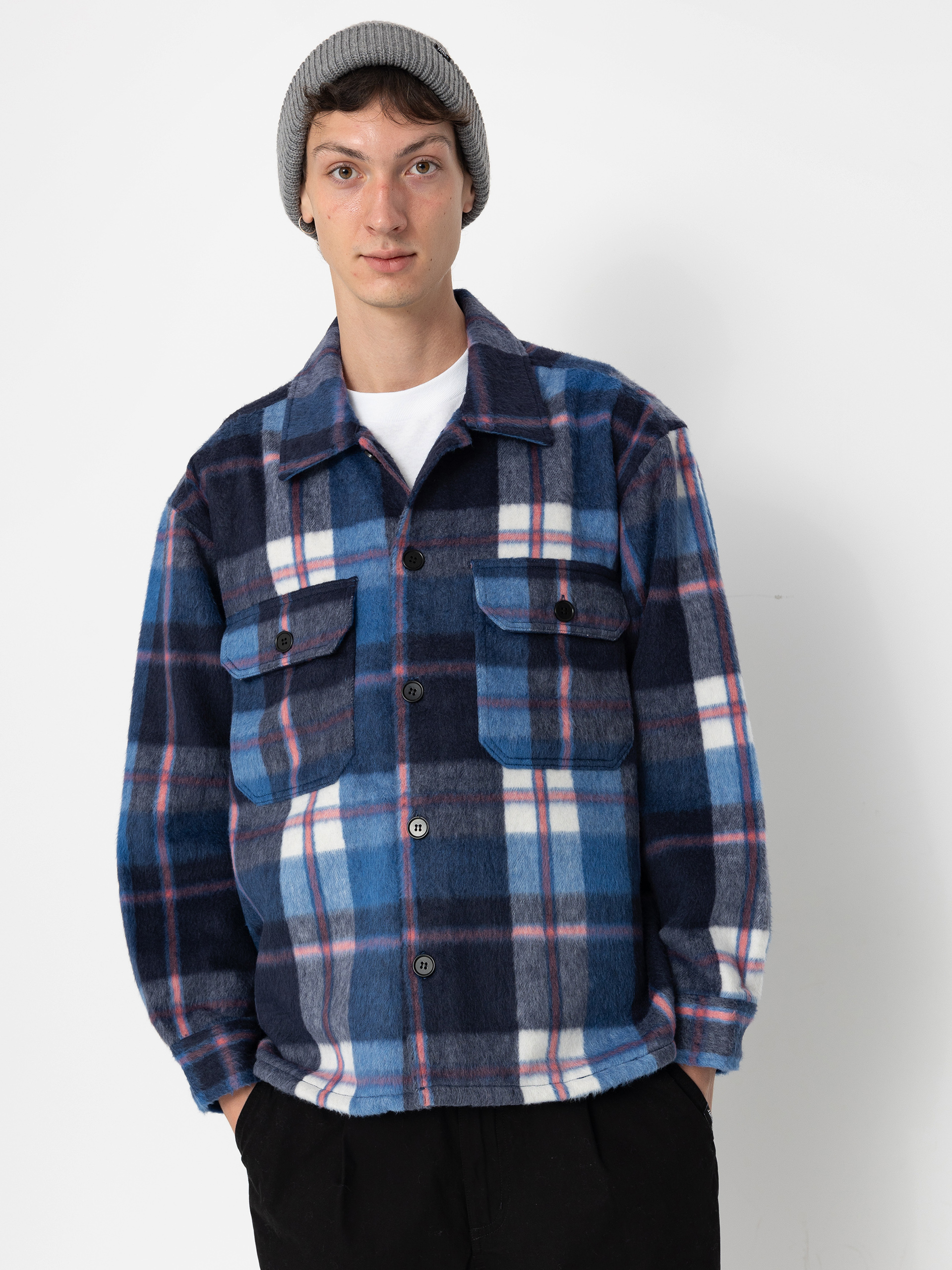OBEY Stanton Jacket (academy navy multi)