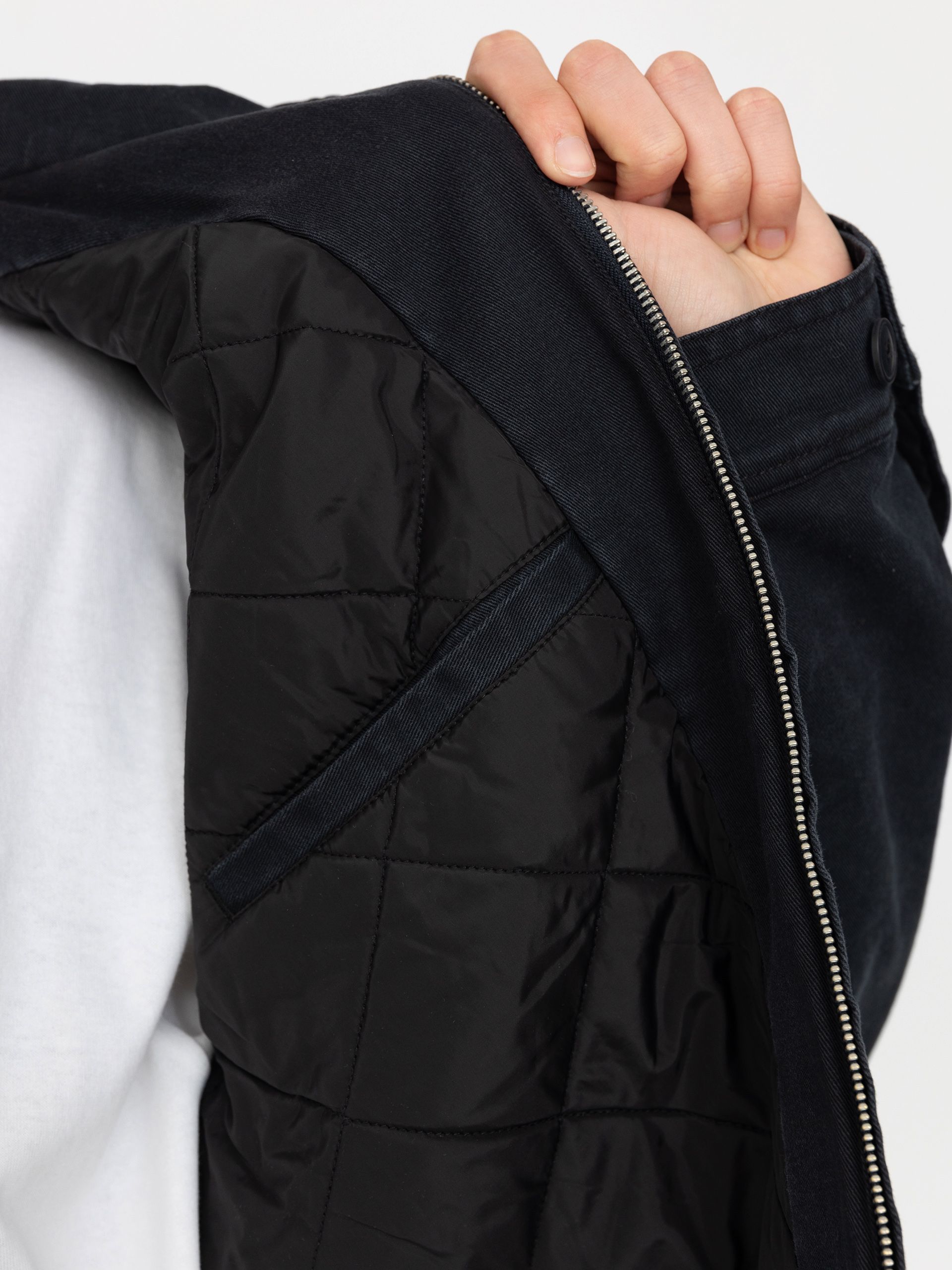 OBEY Head Jazz Zip Up Jacket (digital black faded wash)