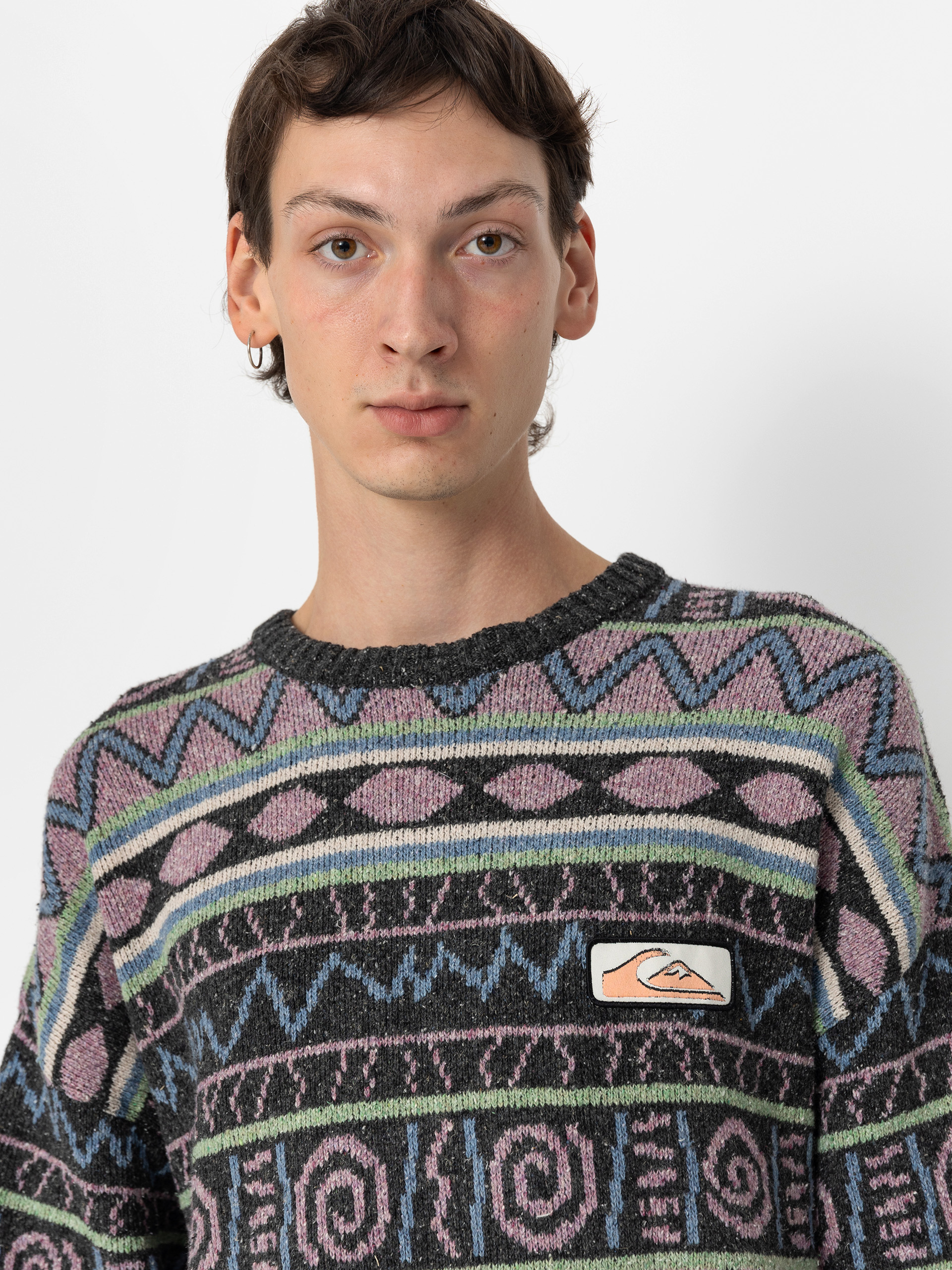 Quiksilver Purple Vision Sweater (grape shake heritage stripe 64)