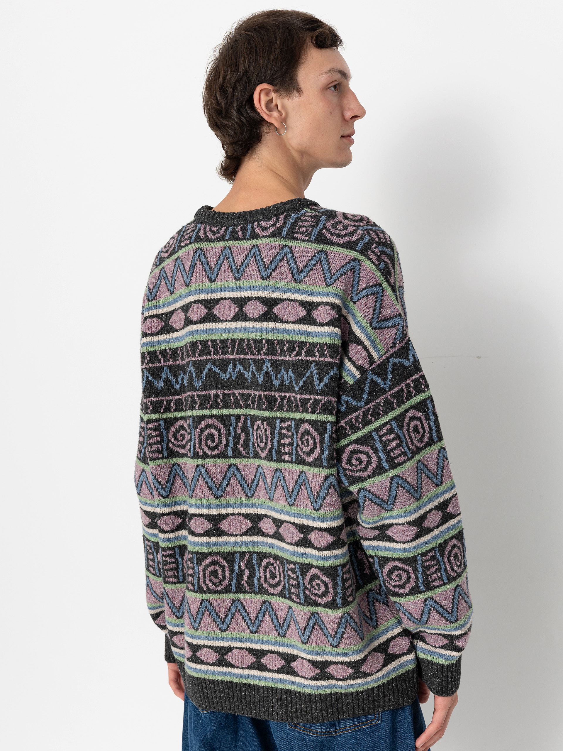 Quiksilver Purple Vision Sweater (grape shake heritage stripe 64)