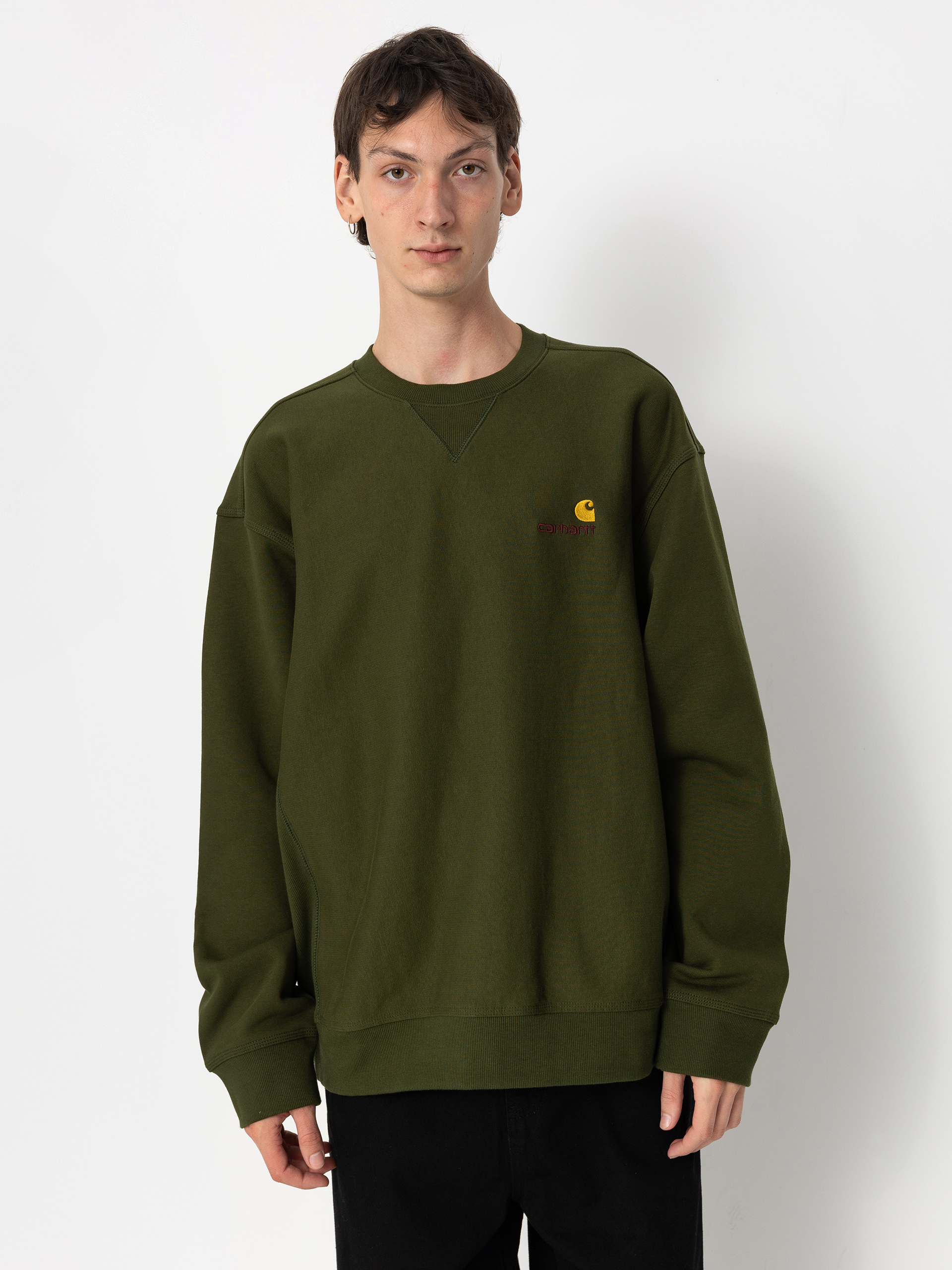 Carhartt WIP Sweatshirt American Script - green (tarragon)