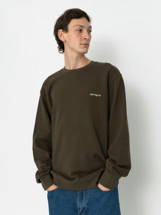 Carhartt WIP Script Embroidery Sweatshirt (cypress/white)