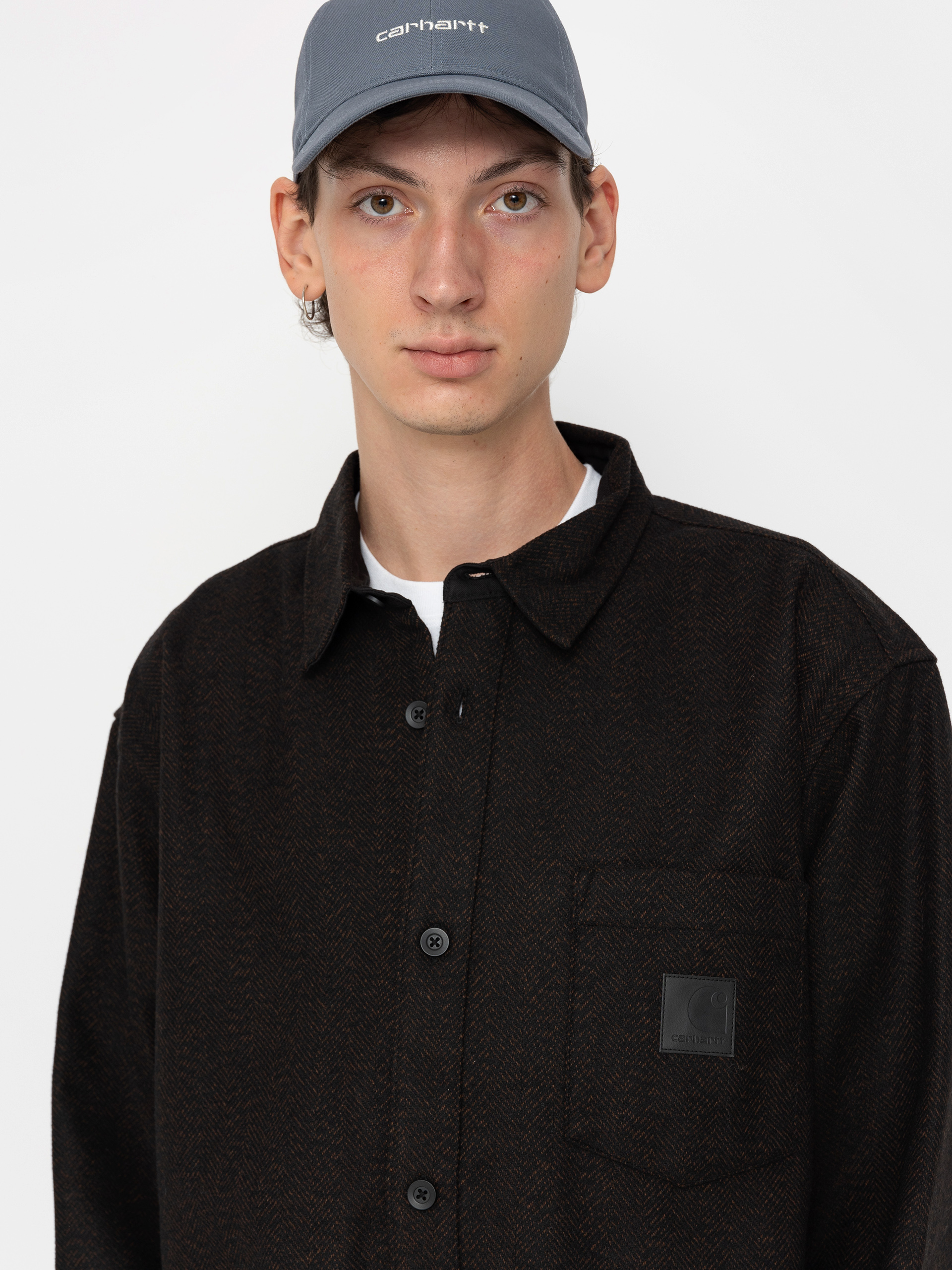 トップス carhartt wip l/s truman shirt Carhartt WIP Truman Shirt - brown (chocolate/black)