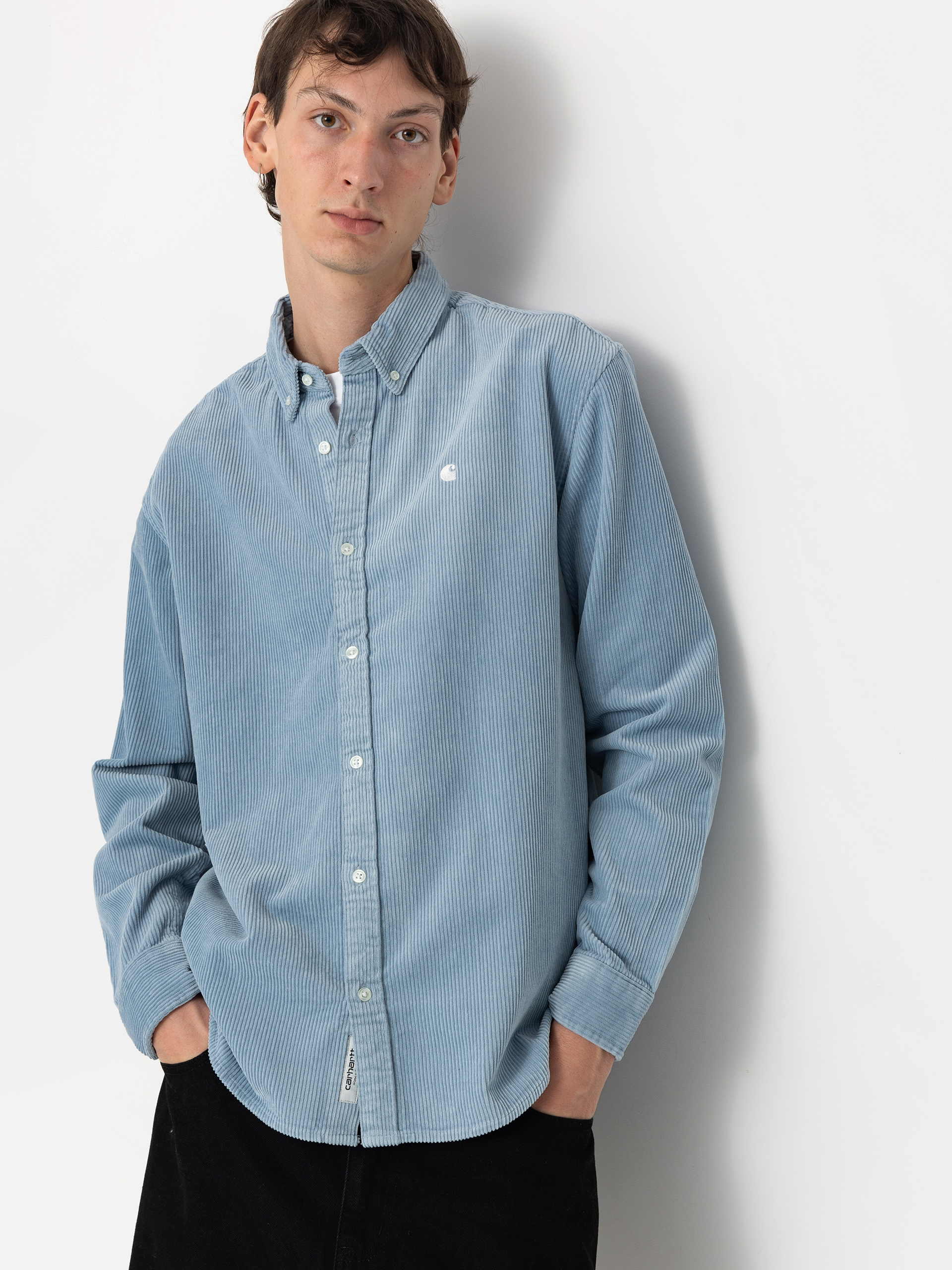 Carhartt WIP Madison Cord Shirt - transparent (dusty ice/wax)