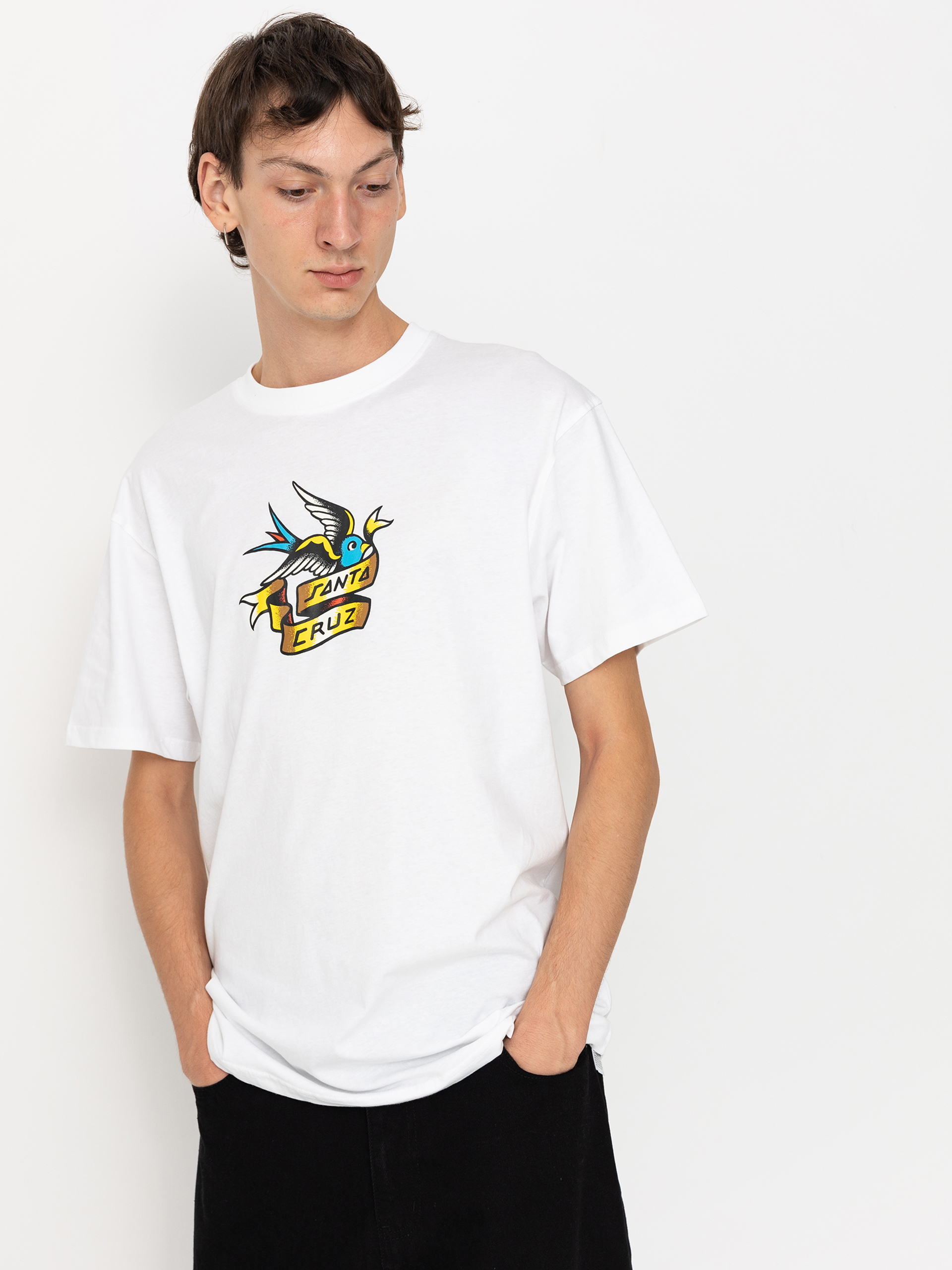 Santa Cruz T-Shirt Sommer Sparrow Front (white)