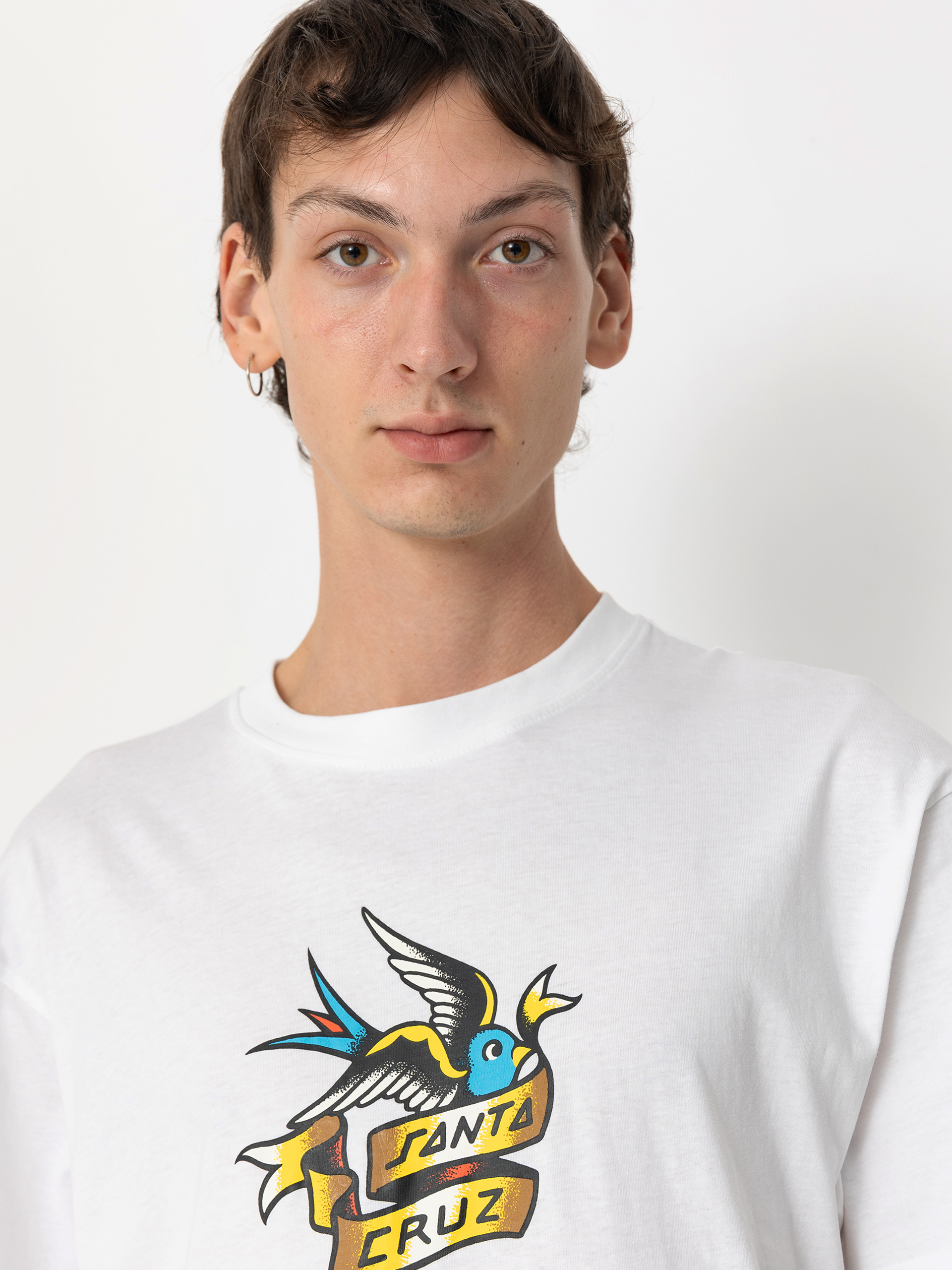 Santa Cruz T-Shirt Sommer Sparrow Front white (white)
